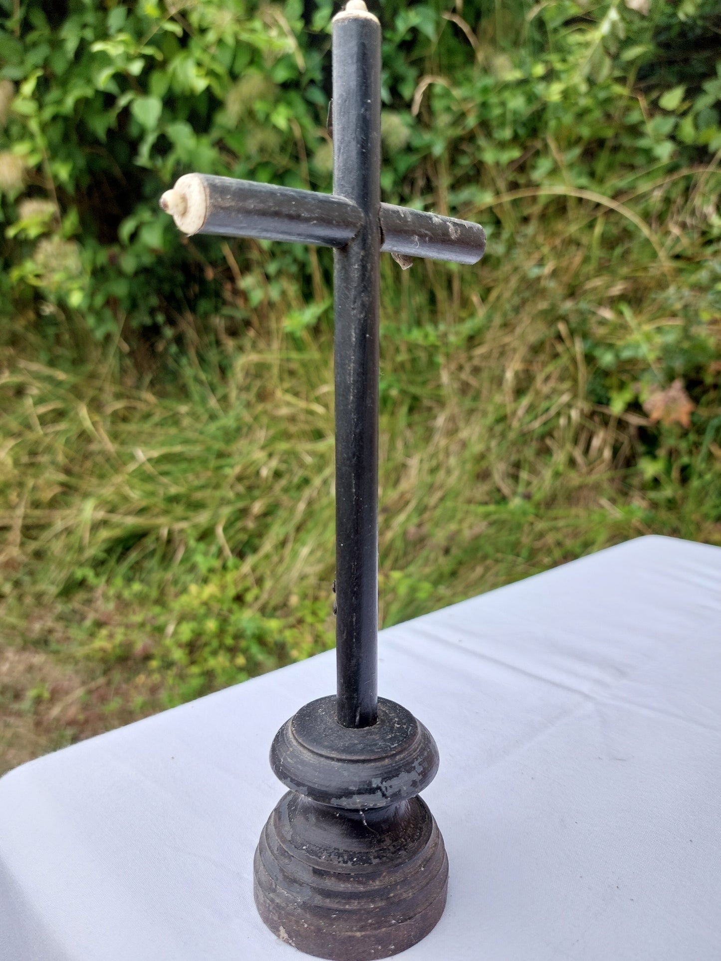 Ancien crucifix Christ sur la croix XIXème