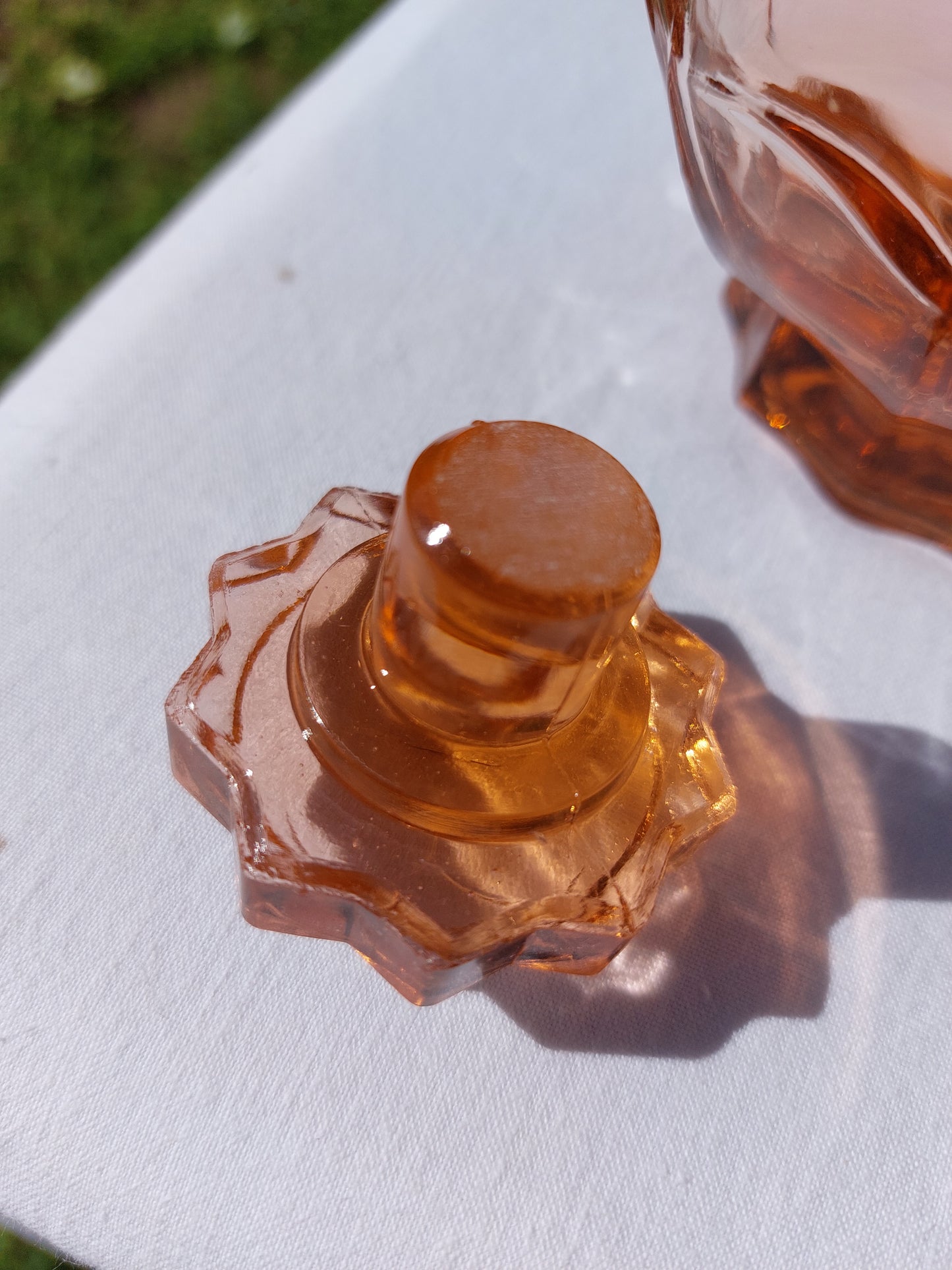 Flacon rose poudré