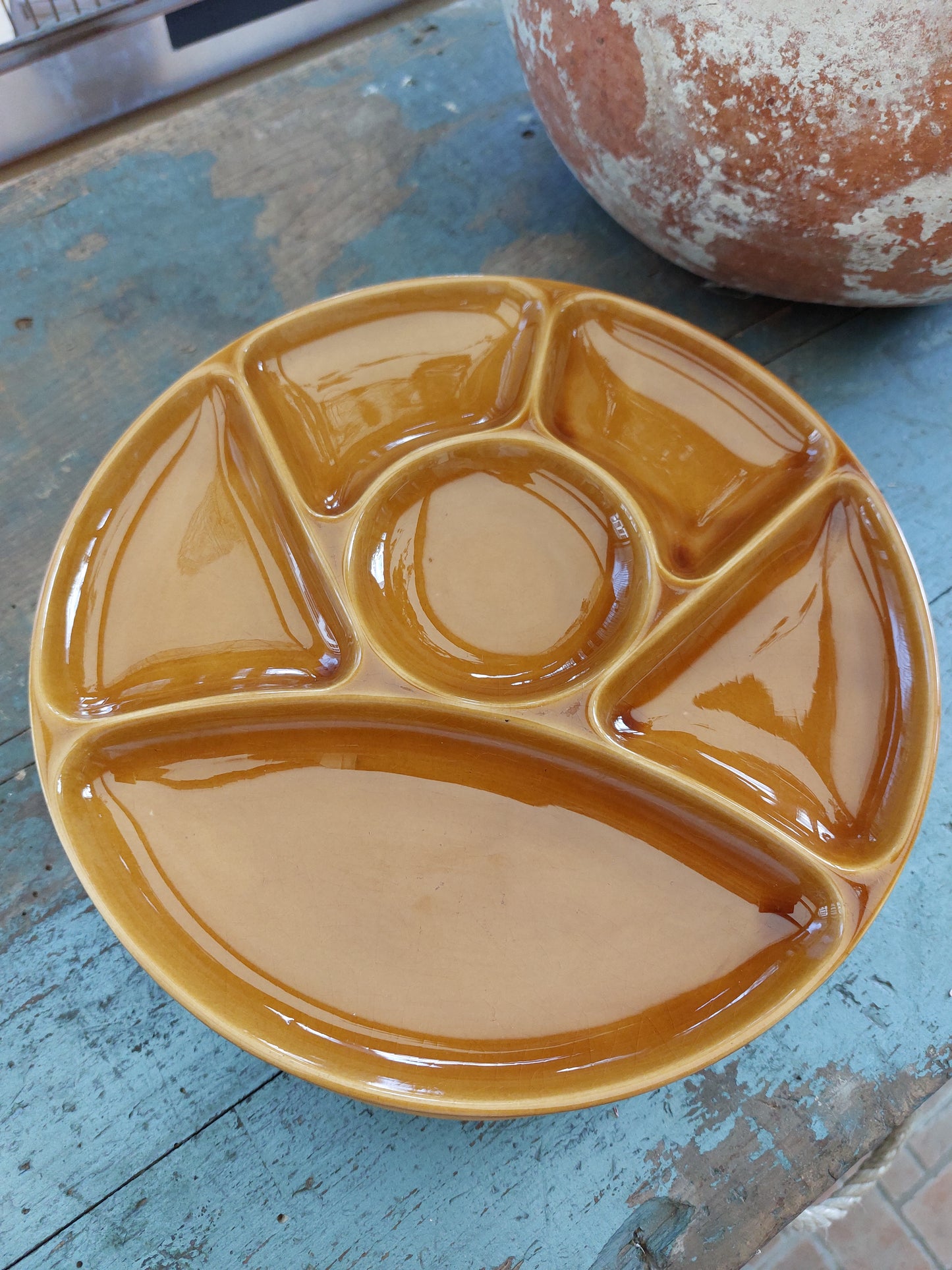 Lot de 6 assiettes à fondue Gien
