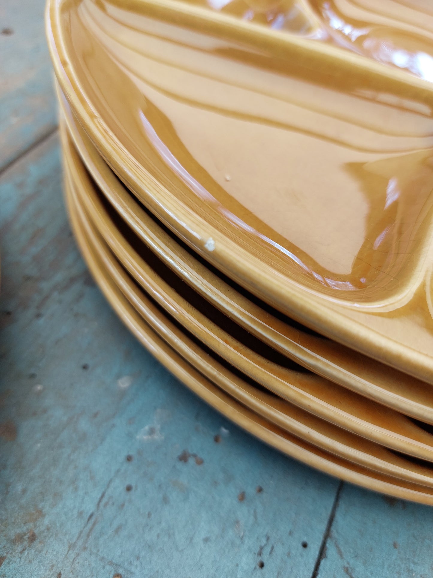Lot de 6 assiettes à fondue Gien