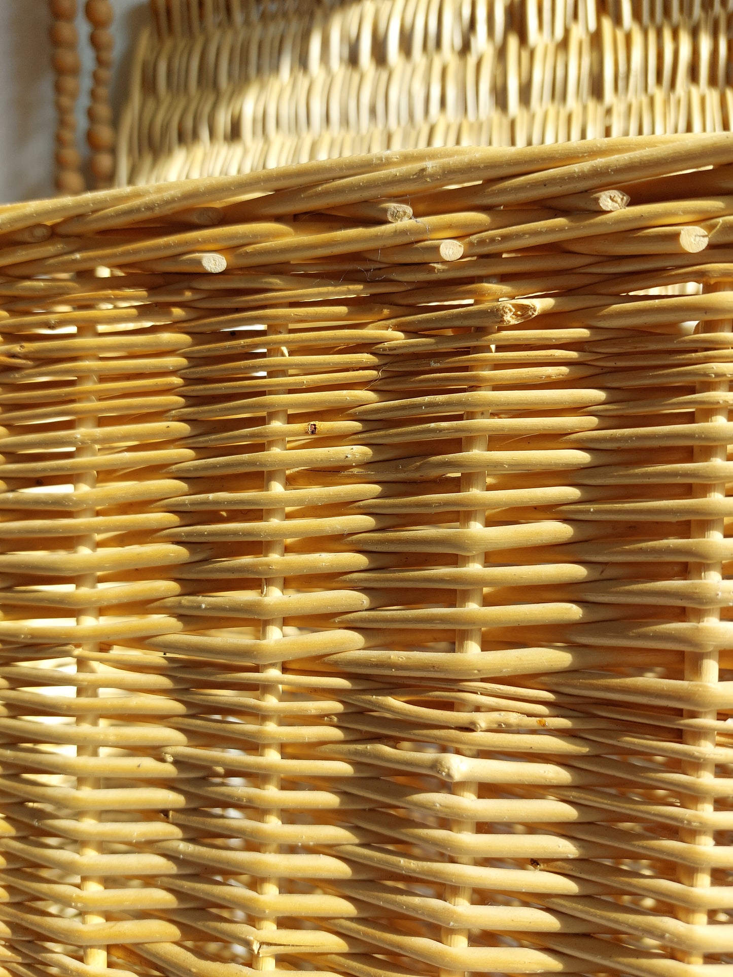 Panier à linge en osier