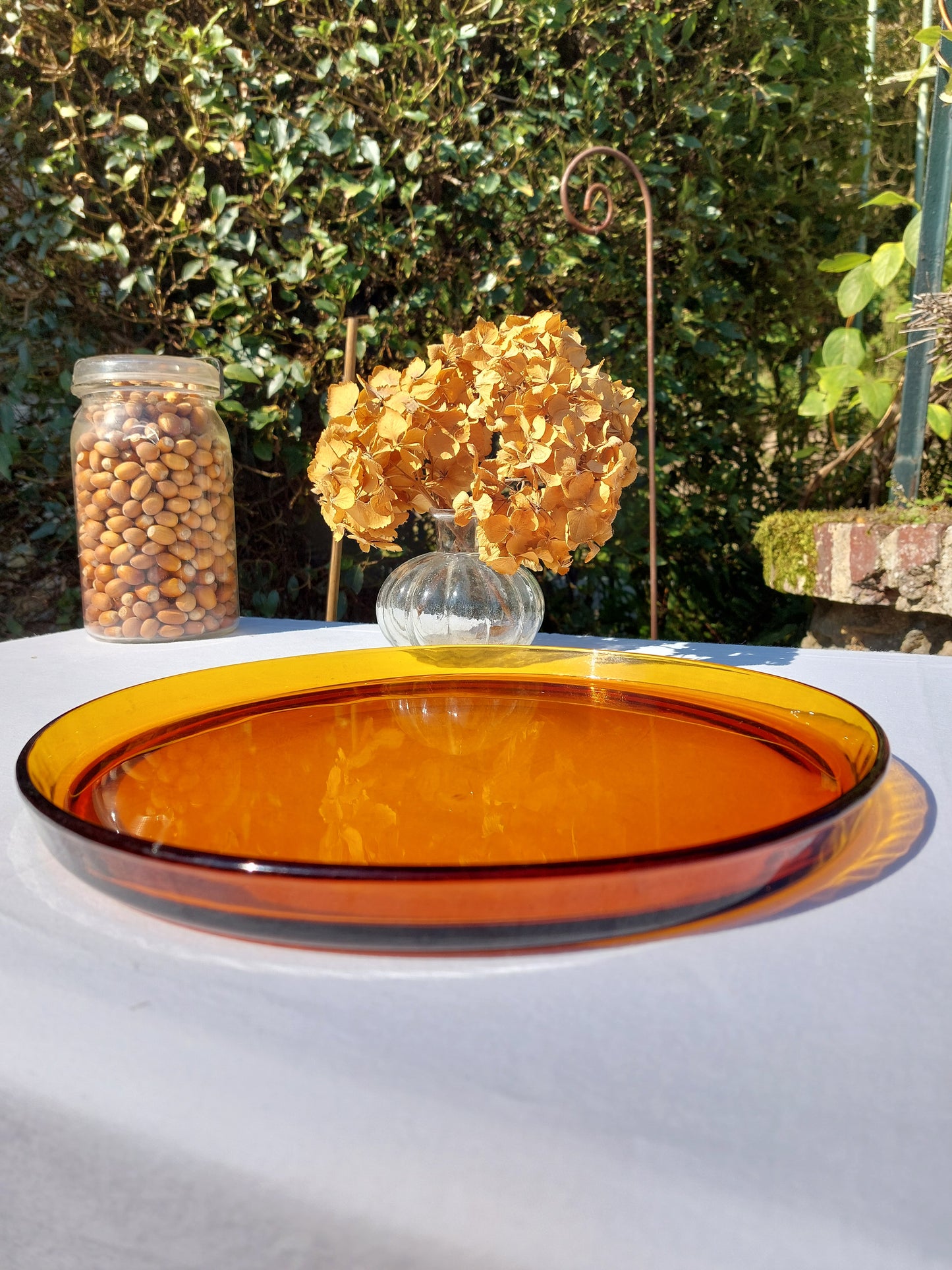 Plateau de service ambré