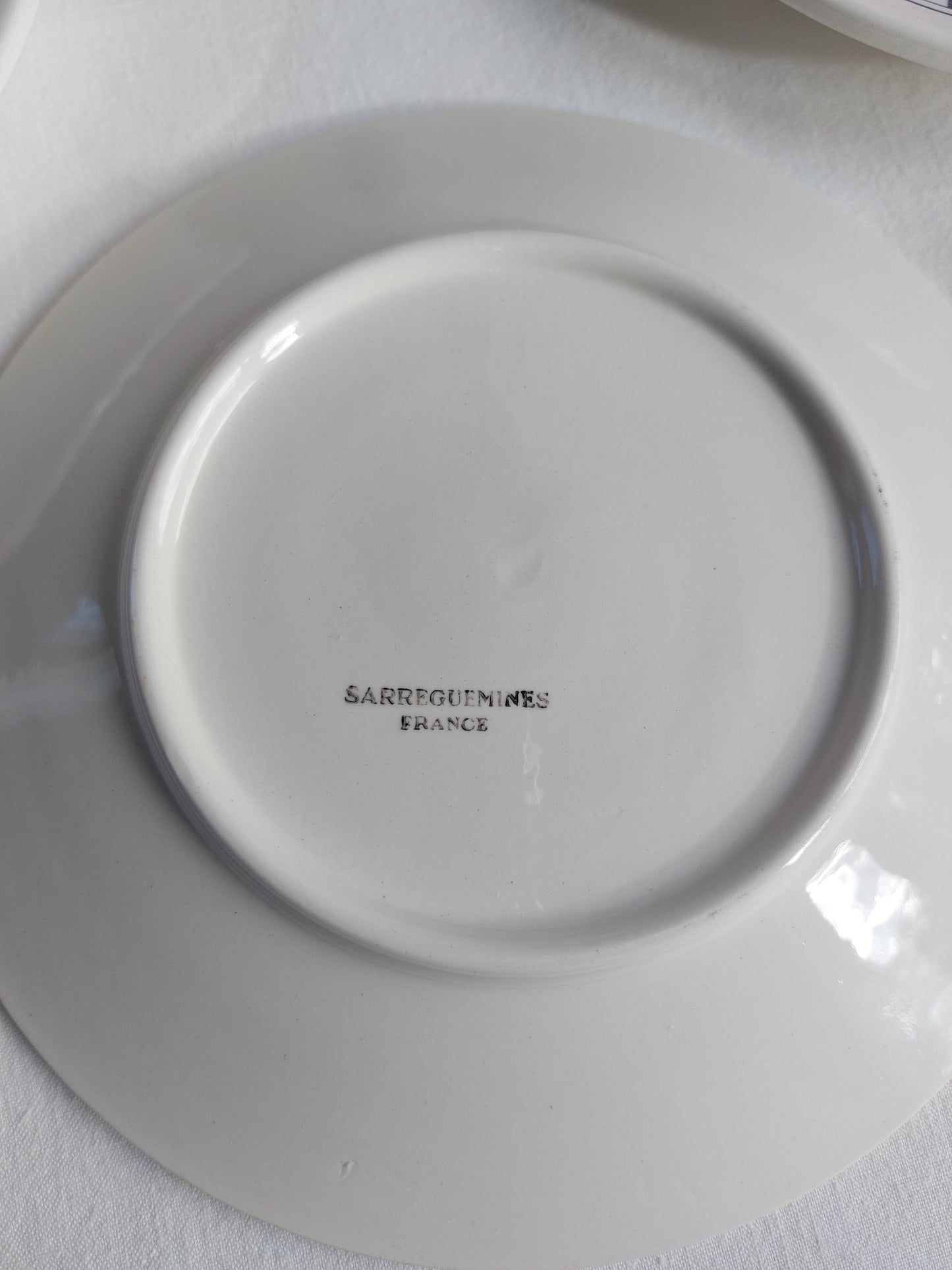 Lot de 5 sous-tasses Sarreguemines