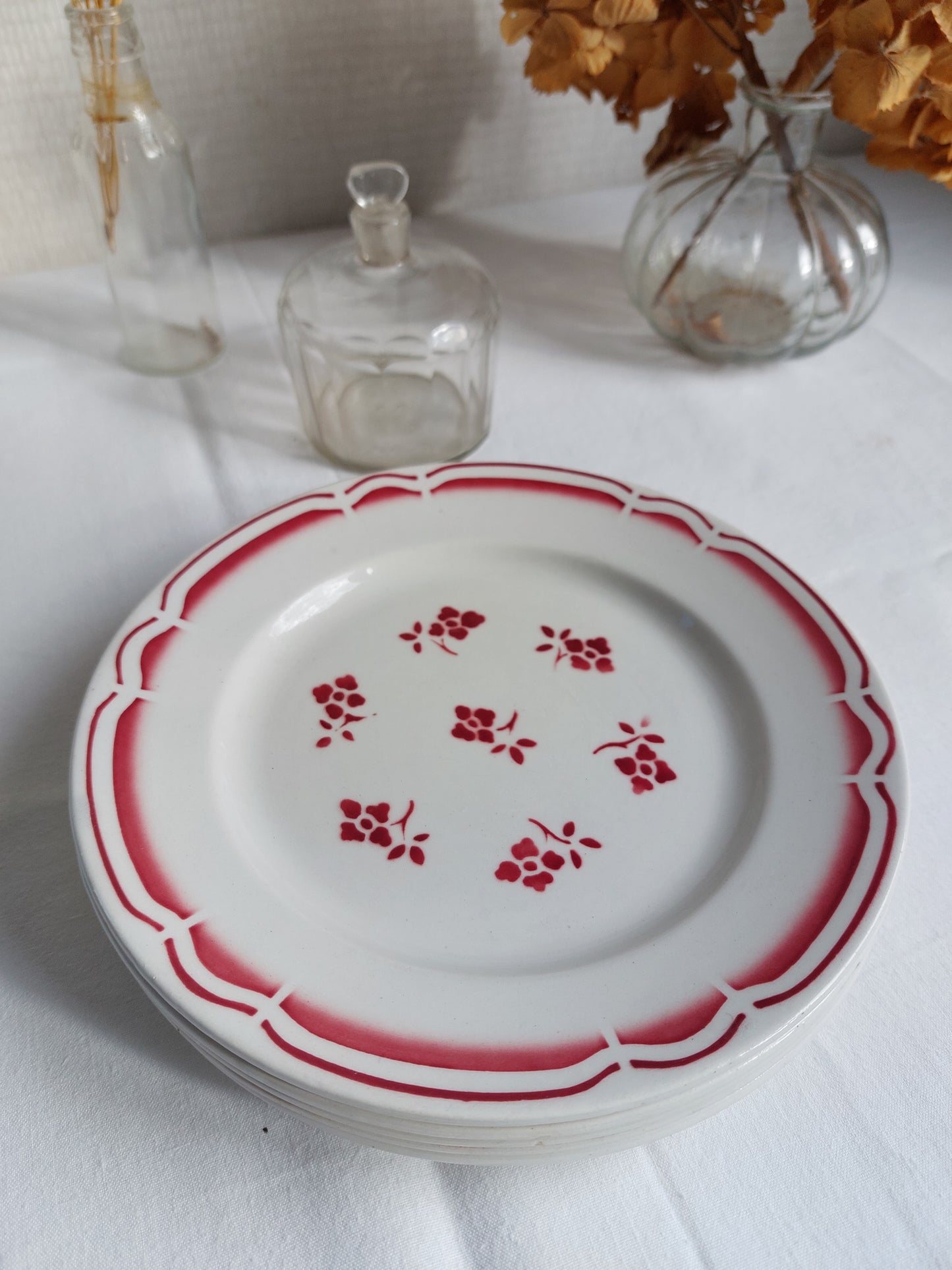Lot de 5 assiettes à dessert Badonviller