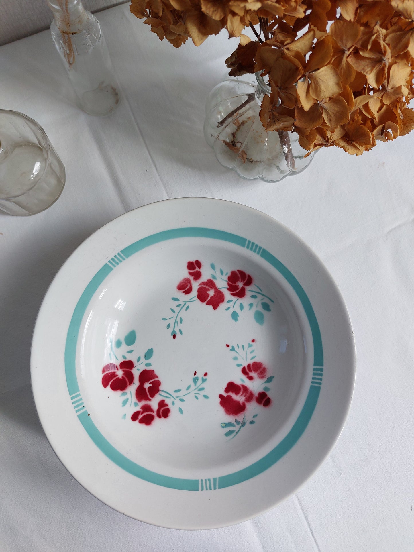 Lot de 6 assiettes creuses FB Badonviller