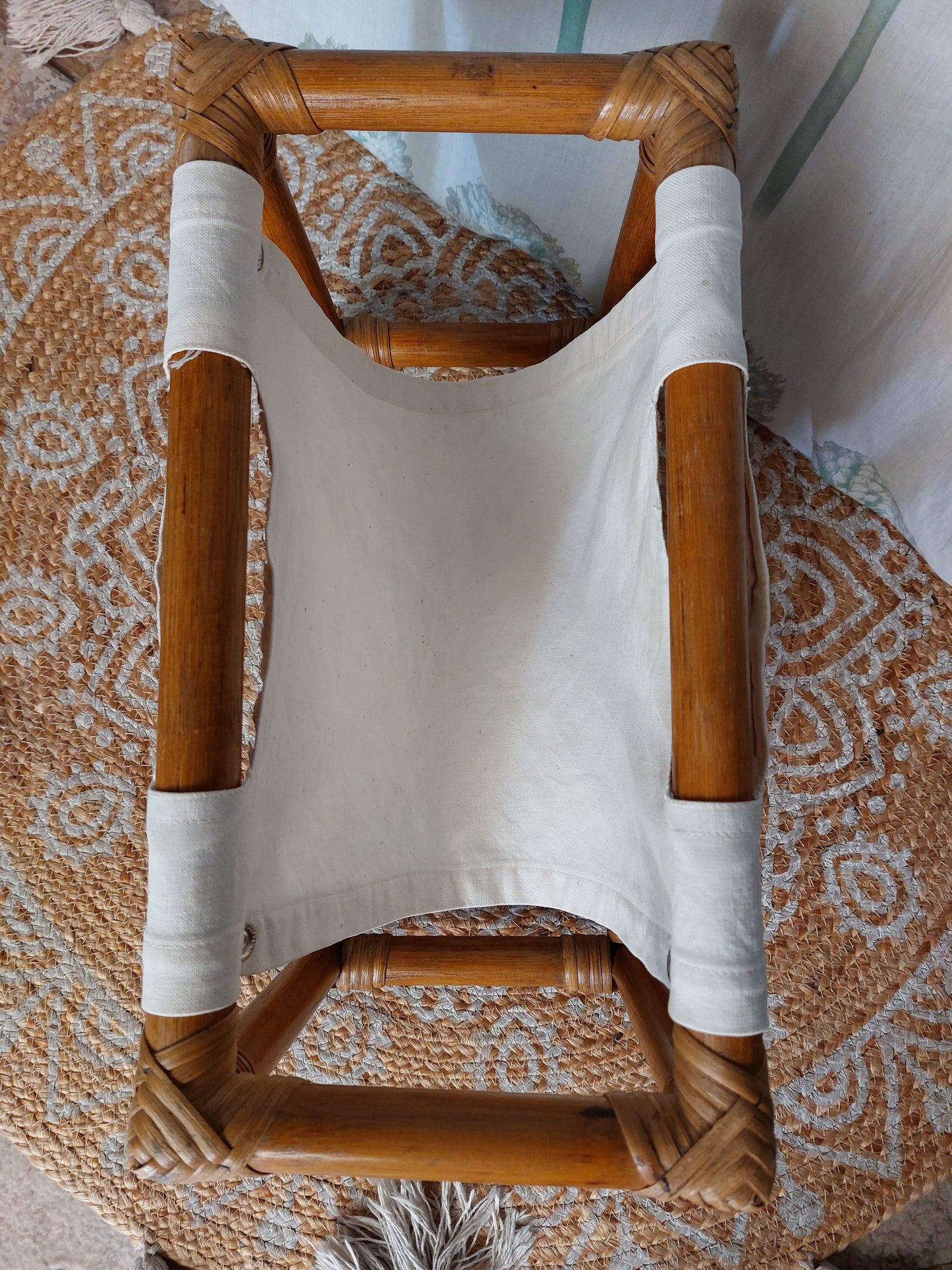Porte revue bambou et coton