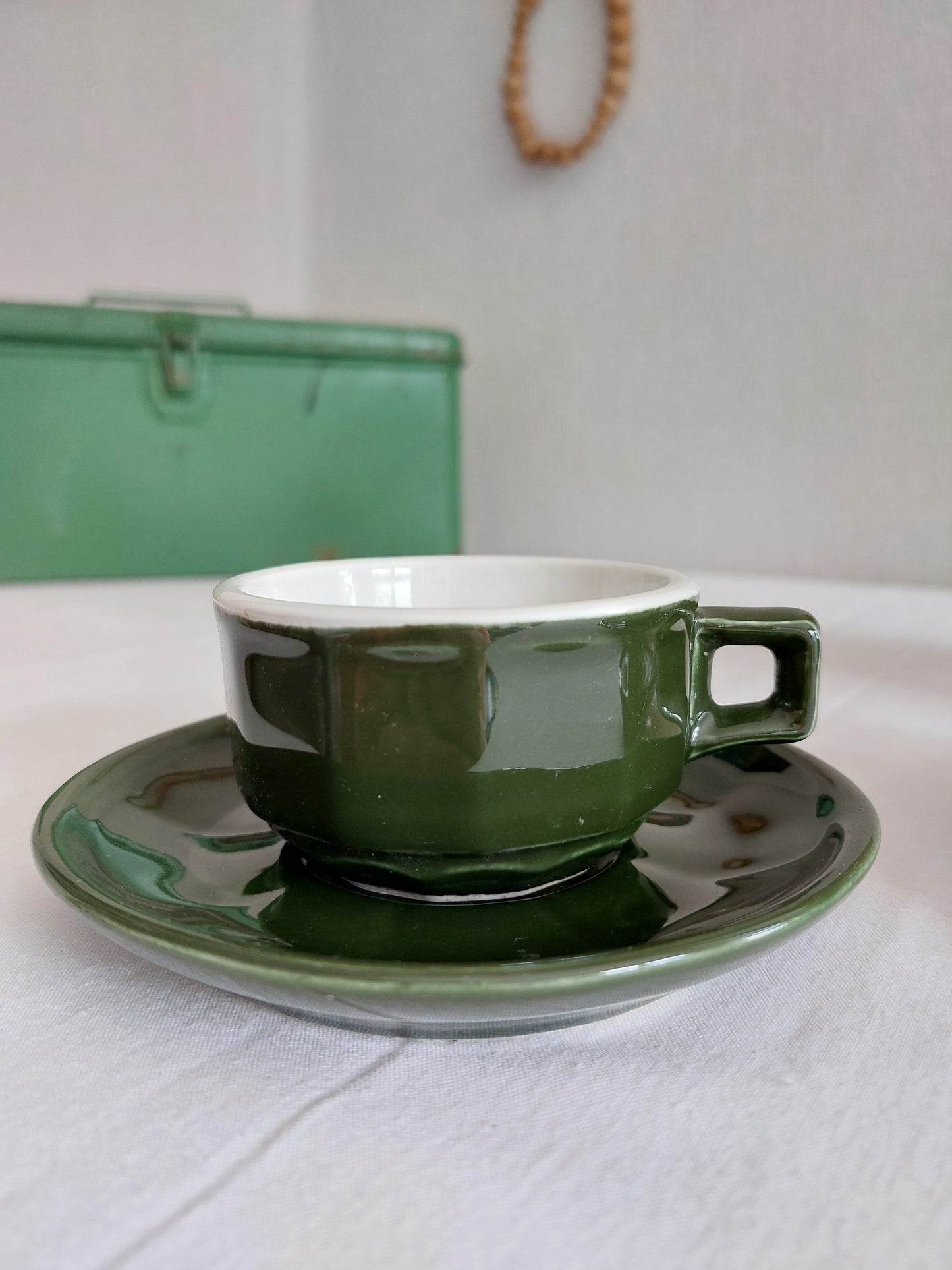 Lot de 2 tasses à café de bistrot