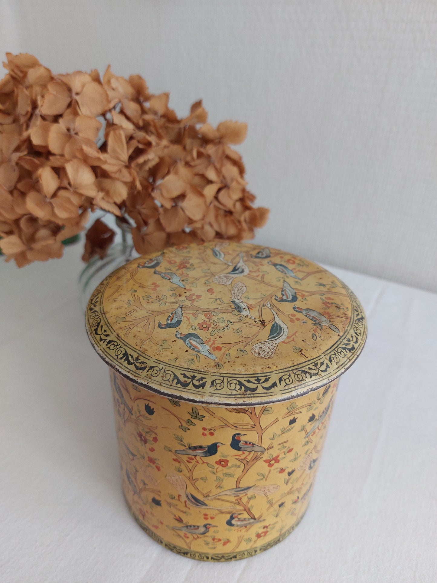 Boîte en tôle "oiseaux"