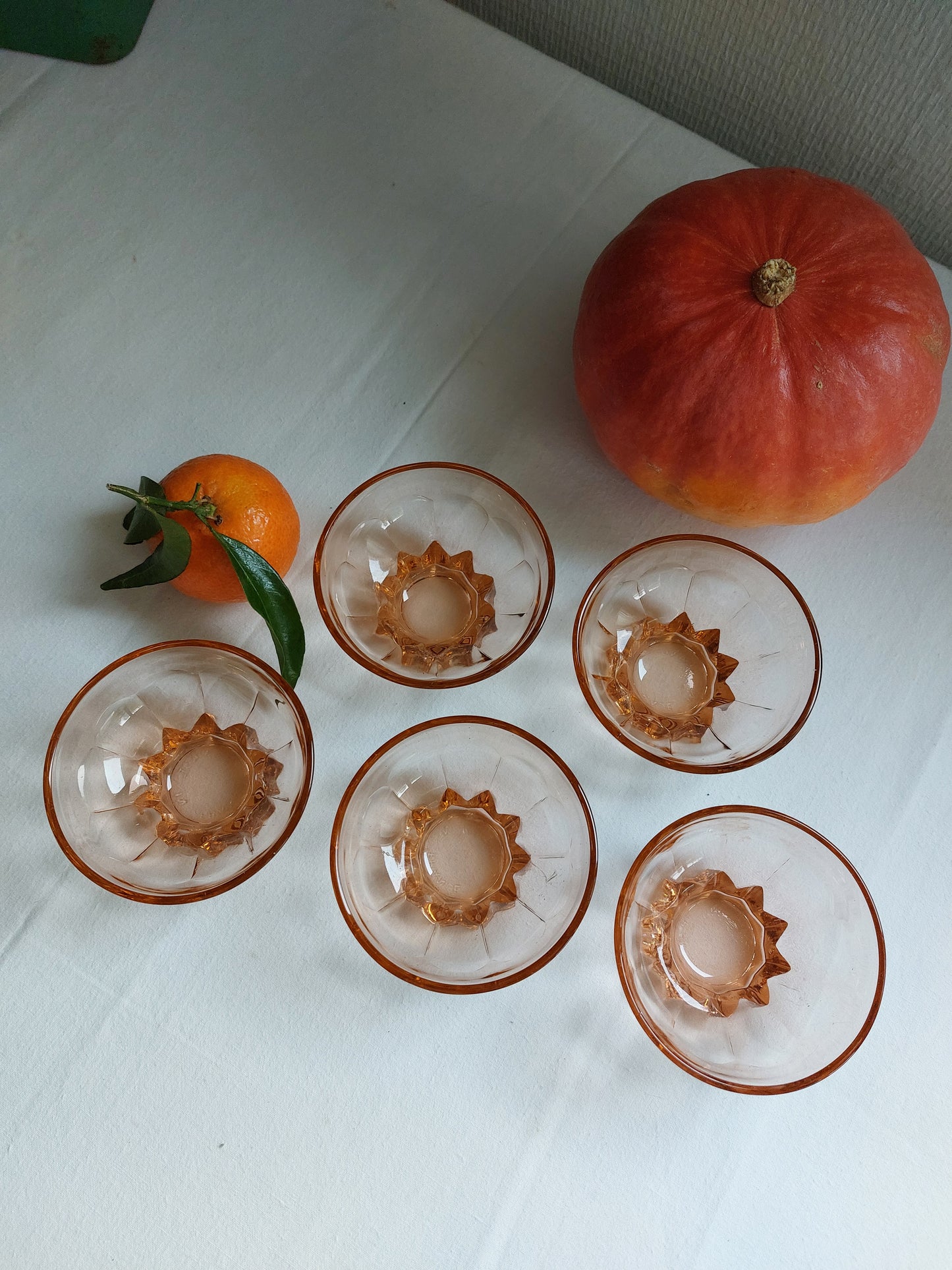 Lot de 5 coupelles rosaline