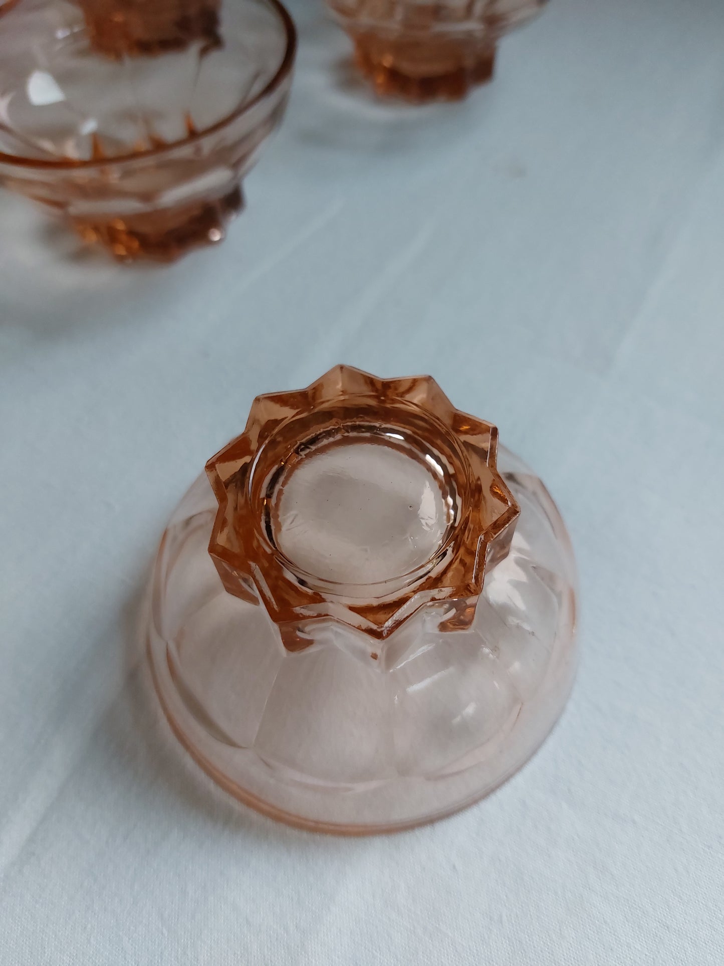 Lot de 5 coupelles rosaline