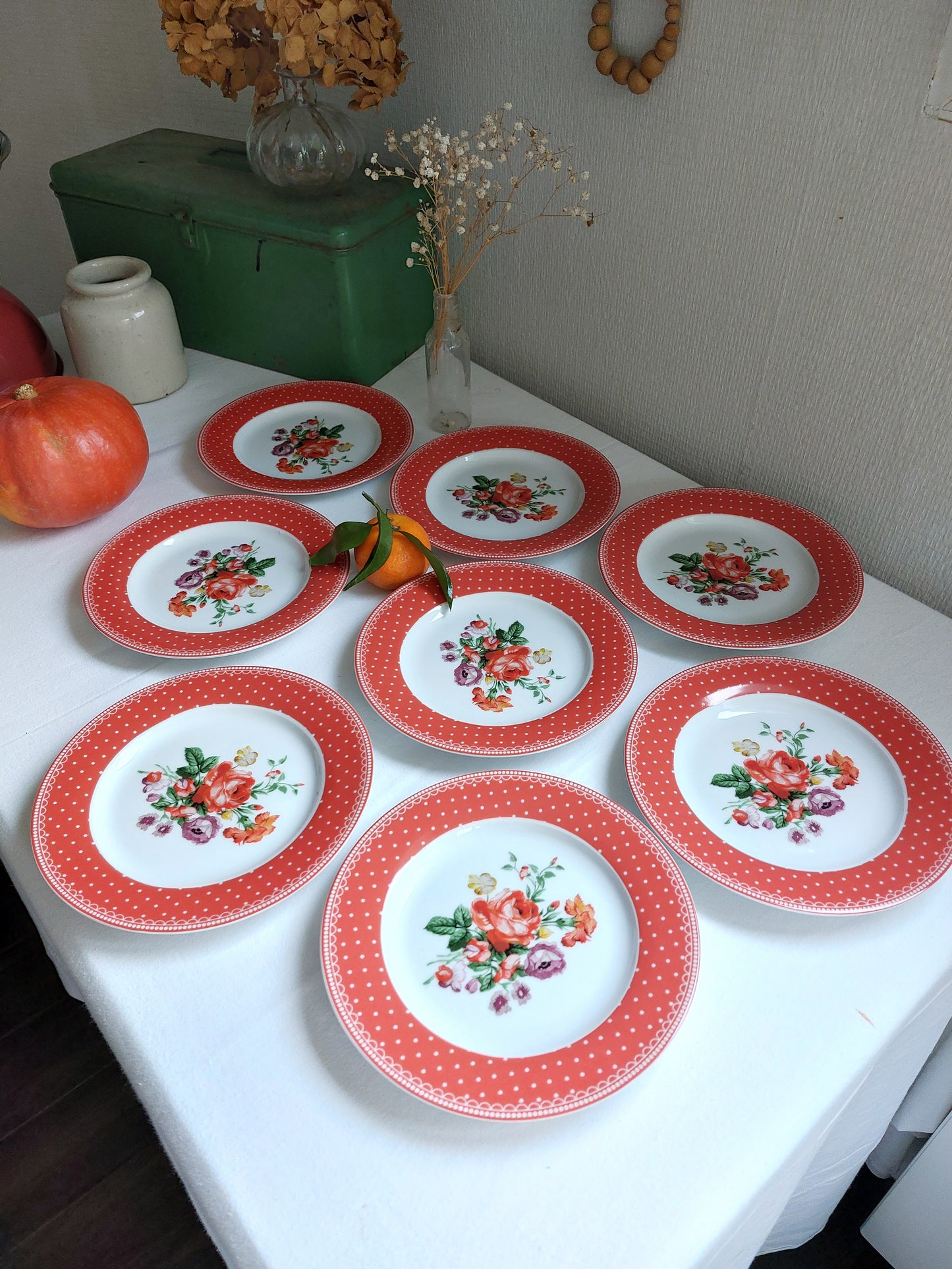 Lot de 8 assiettes à dessert "Katie Alice"