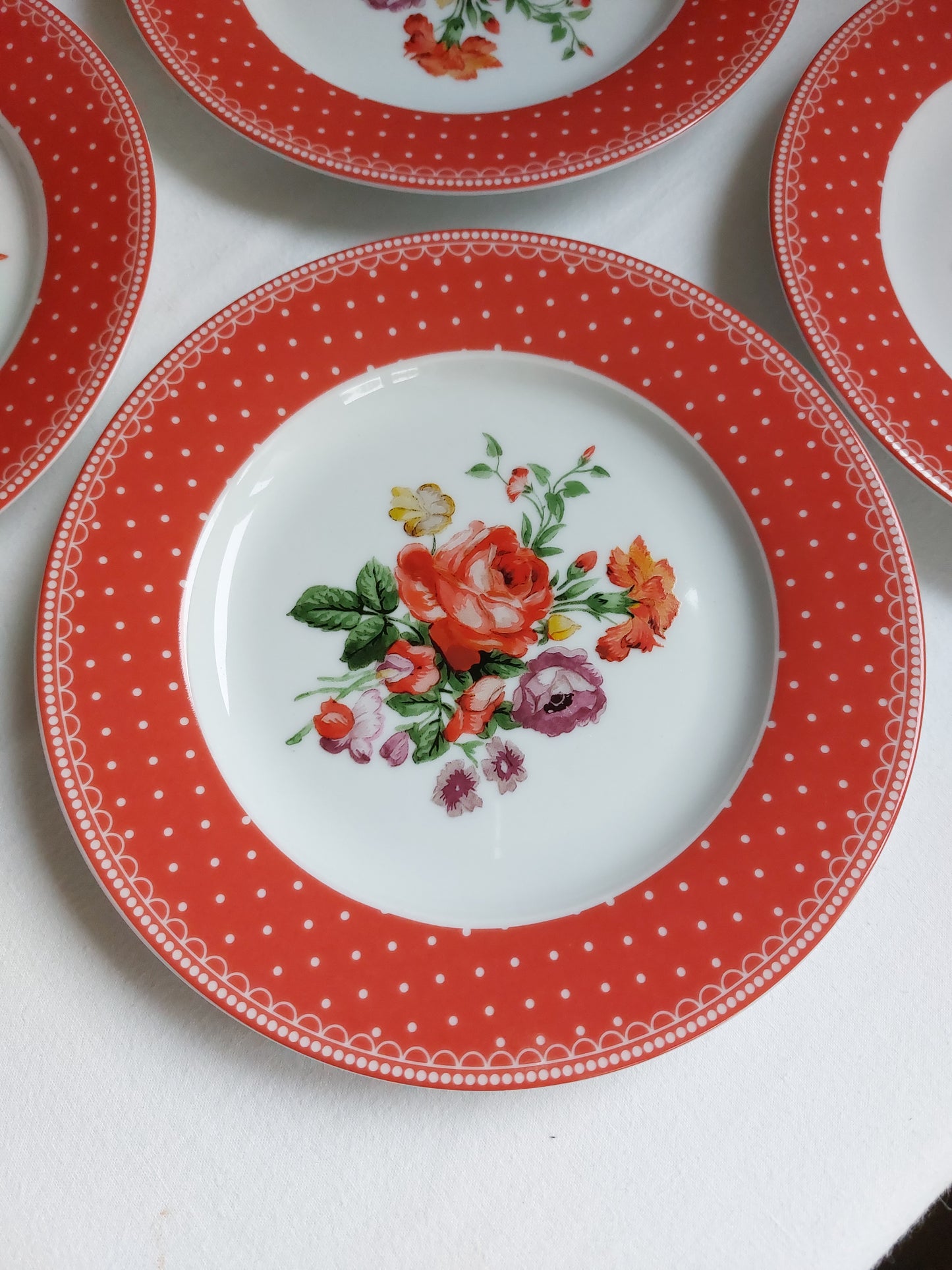 Lot de 8 assiettes à dessert "Katie Alice"