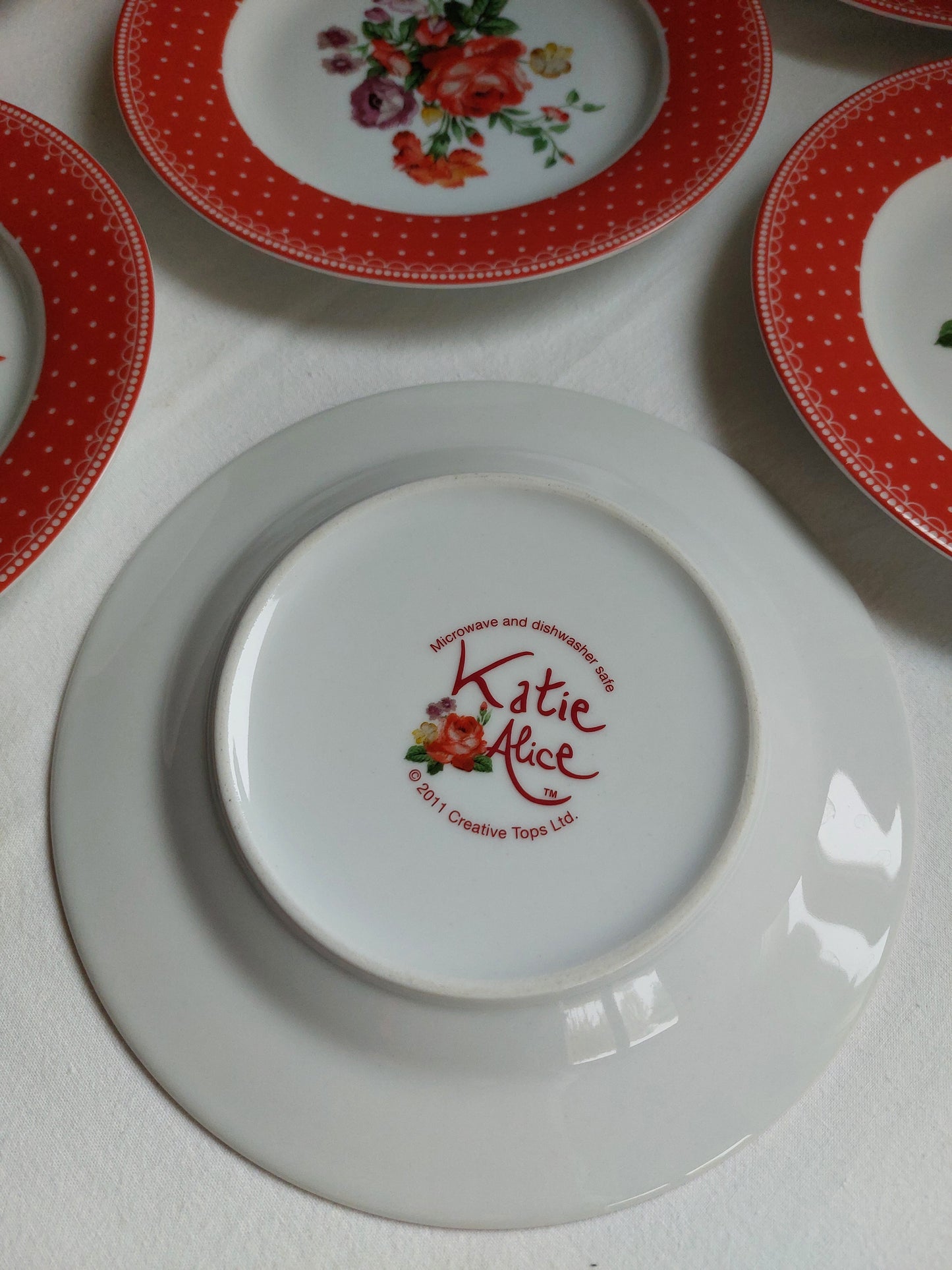 Lot de 8 assiettes à dessert "Katie Alice"