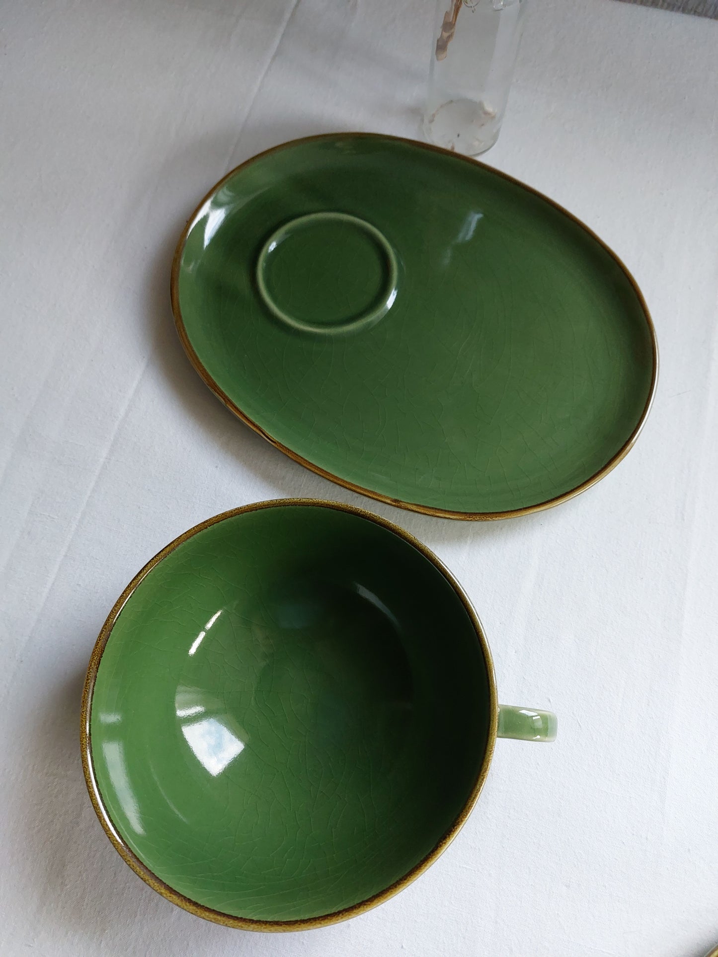 Lot de 3 tasses et sous tasses "Ikea"