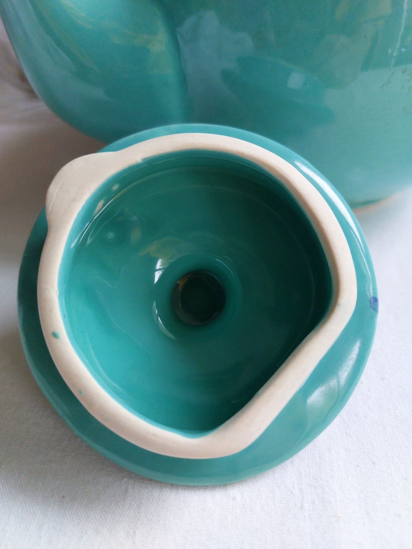 Théière bleu turquoise