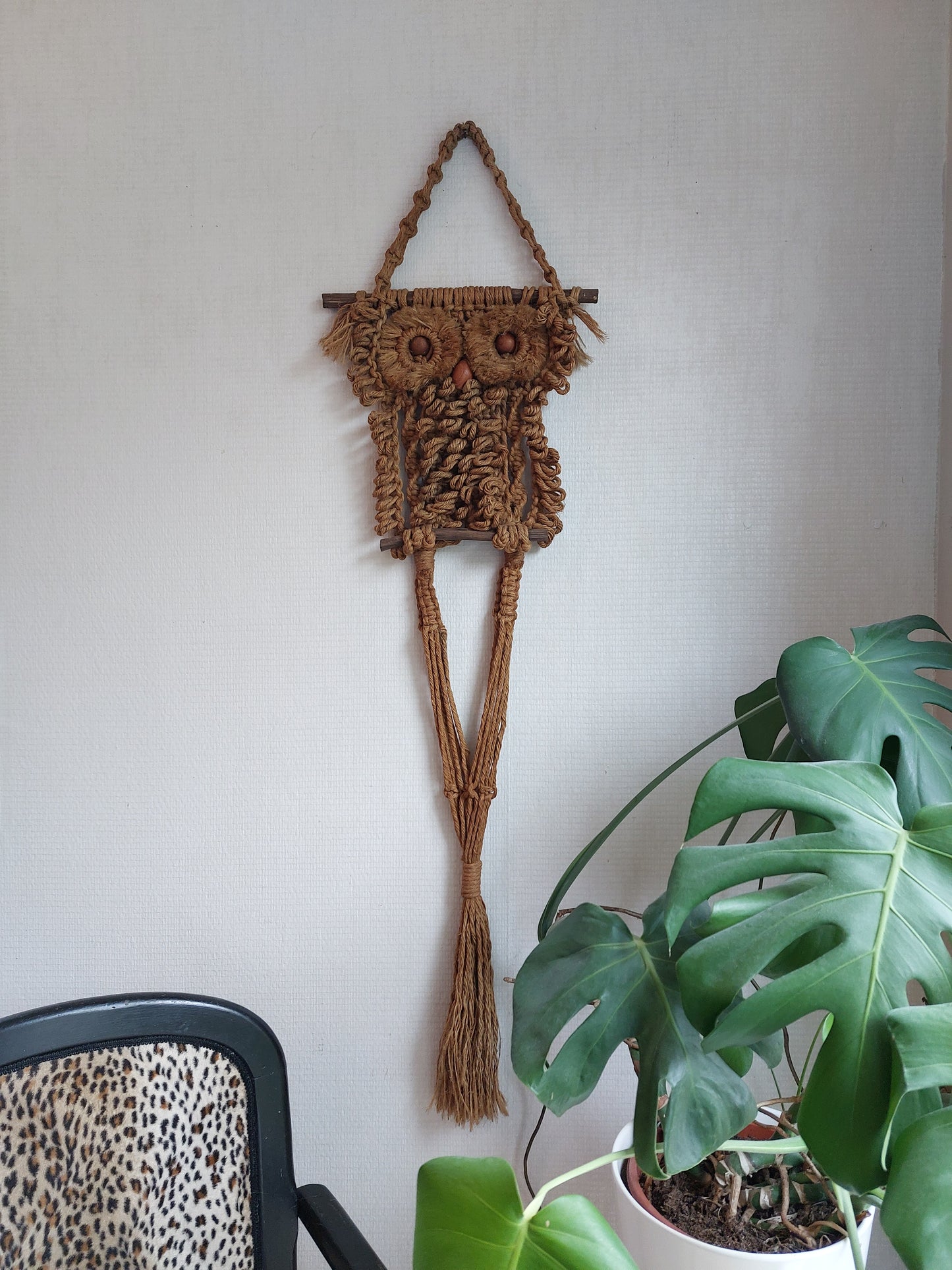 Suspension murale hibou