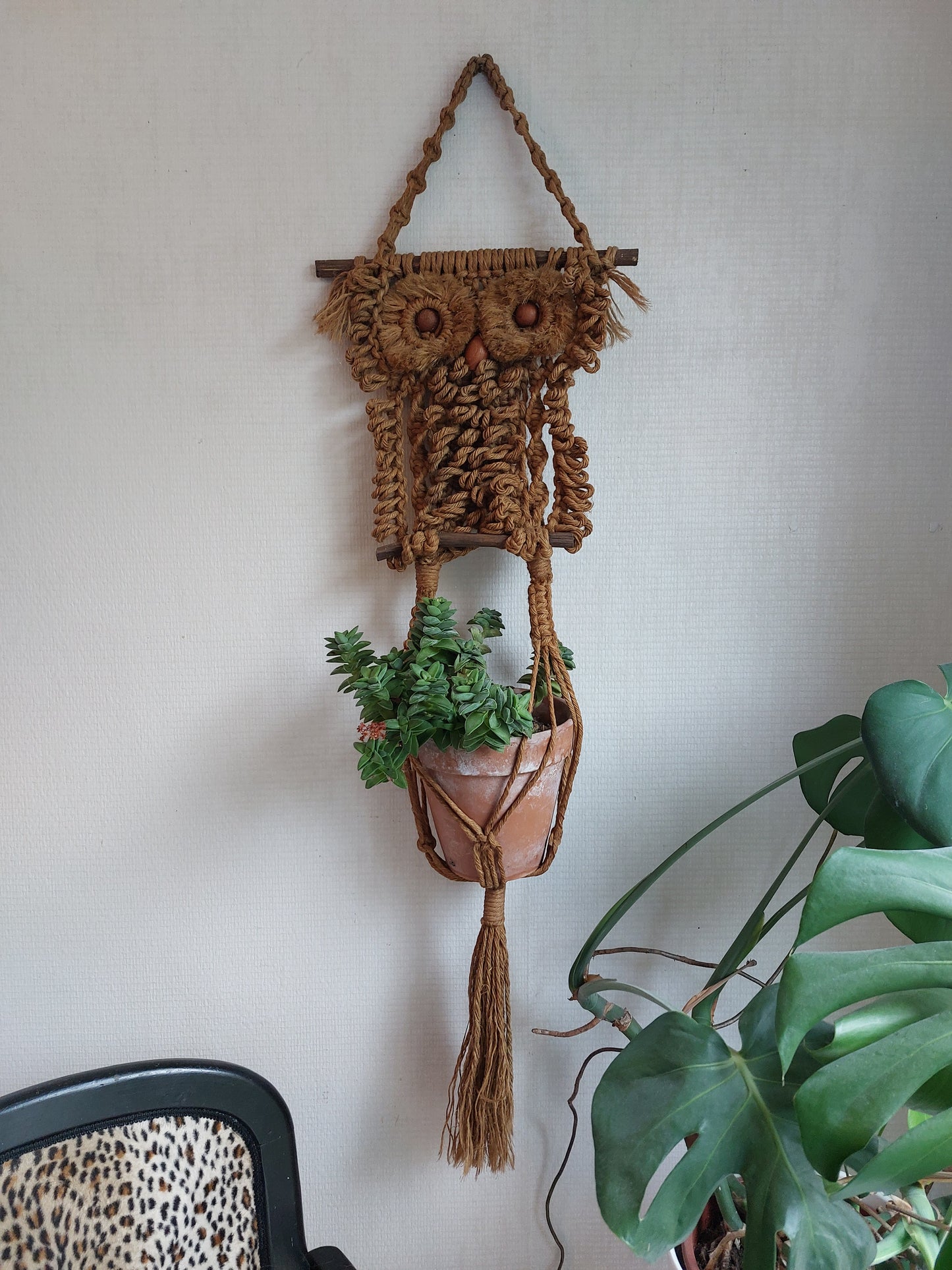 Suspension murale hibou