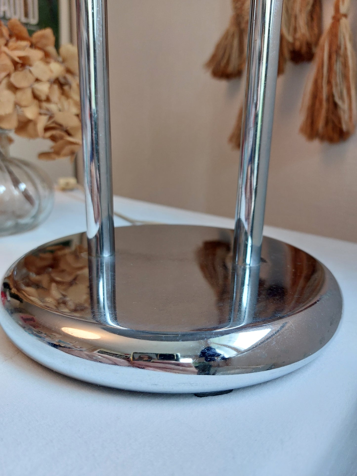 Lampe de bureau chromé par Robert Sonneman