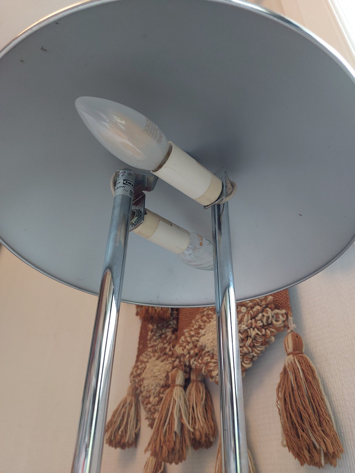 Lampe de bureau chromé par Robert Sonneman
