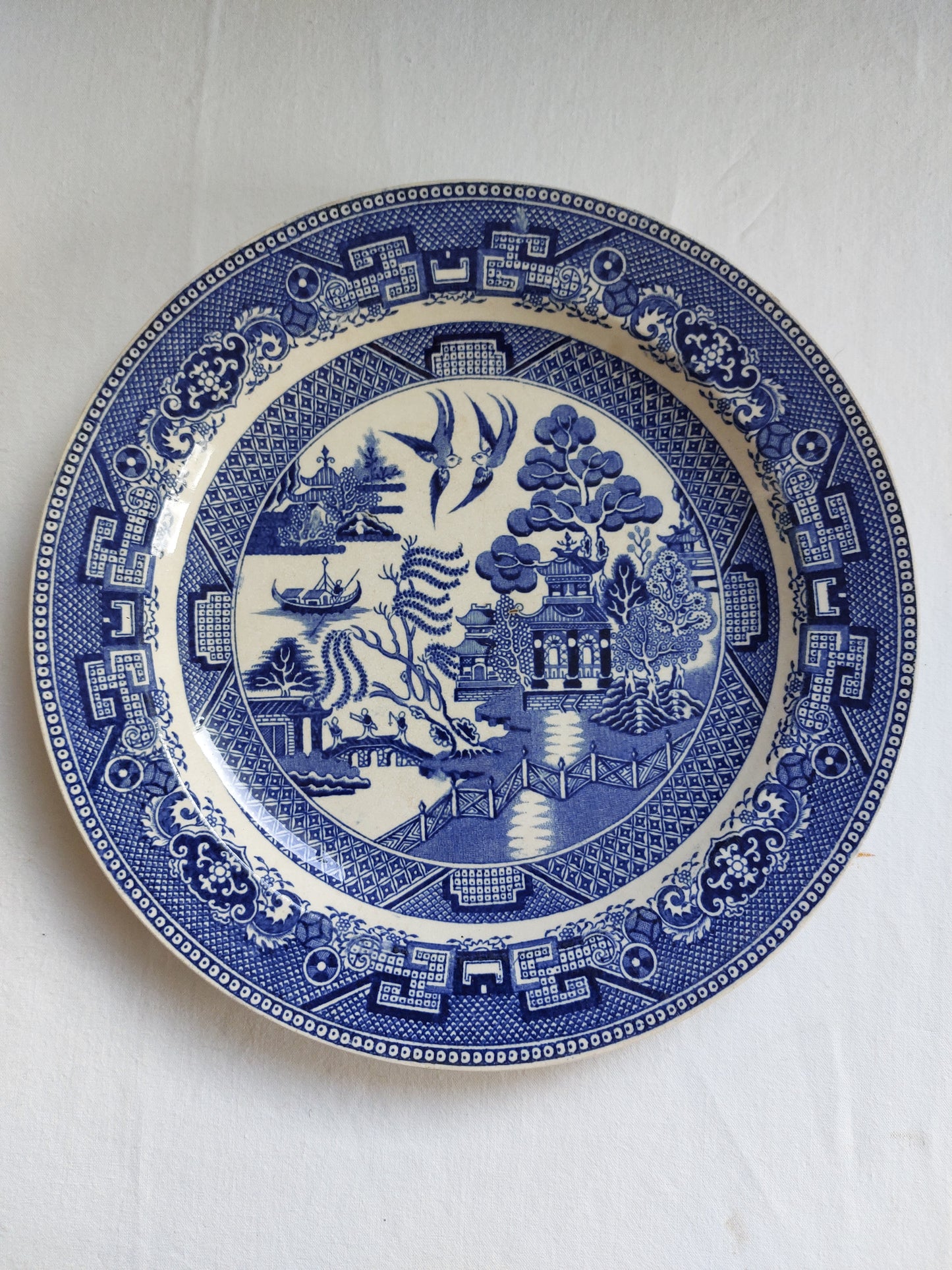 Lot de 3 assiettes "Willow"