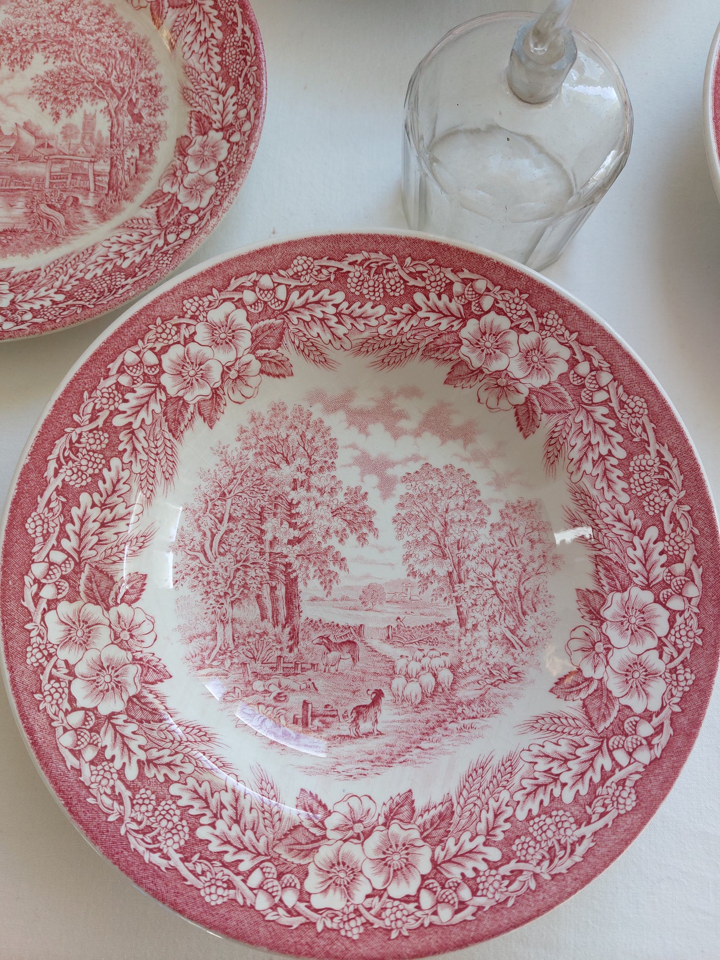 Lot de 7 assiettes J.Broadhurst Ironstone
