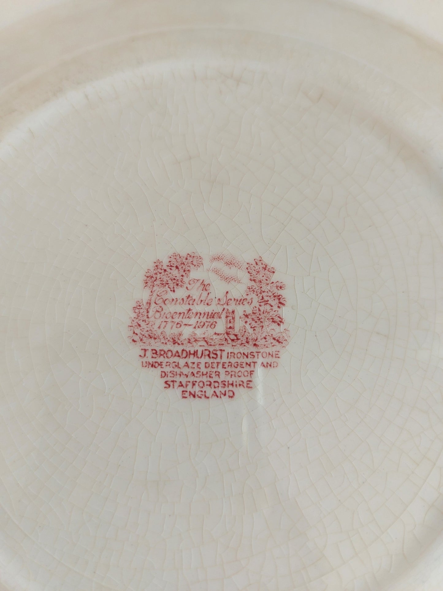Lot de 7 assiettes J.Broadhurst Ironstone
