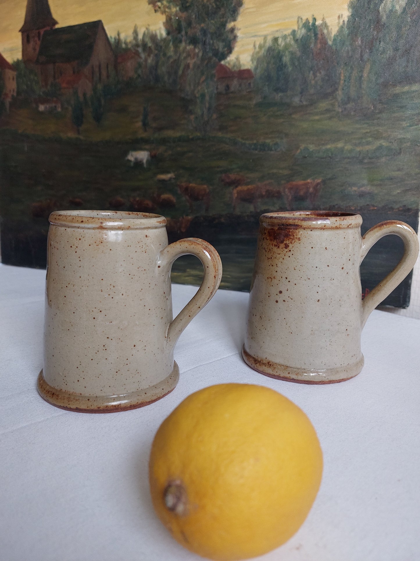 Paire de chopes à bière