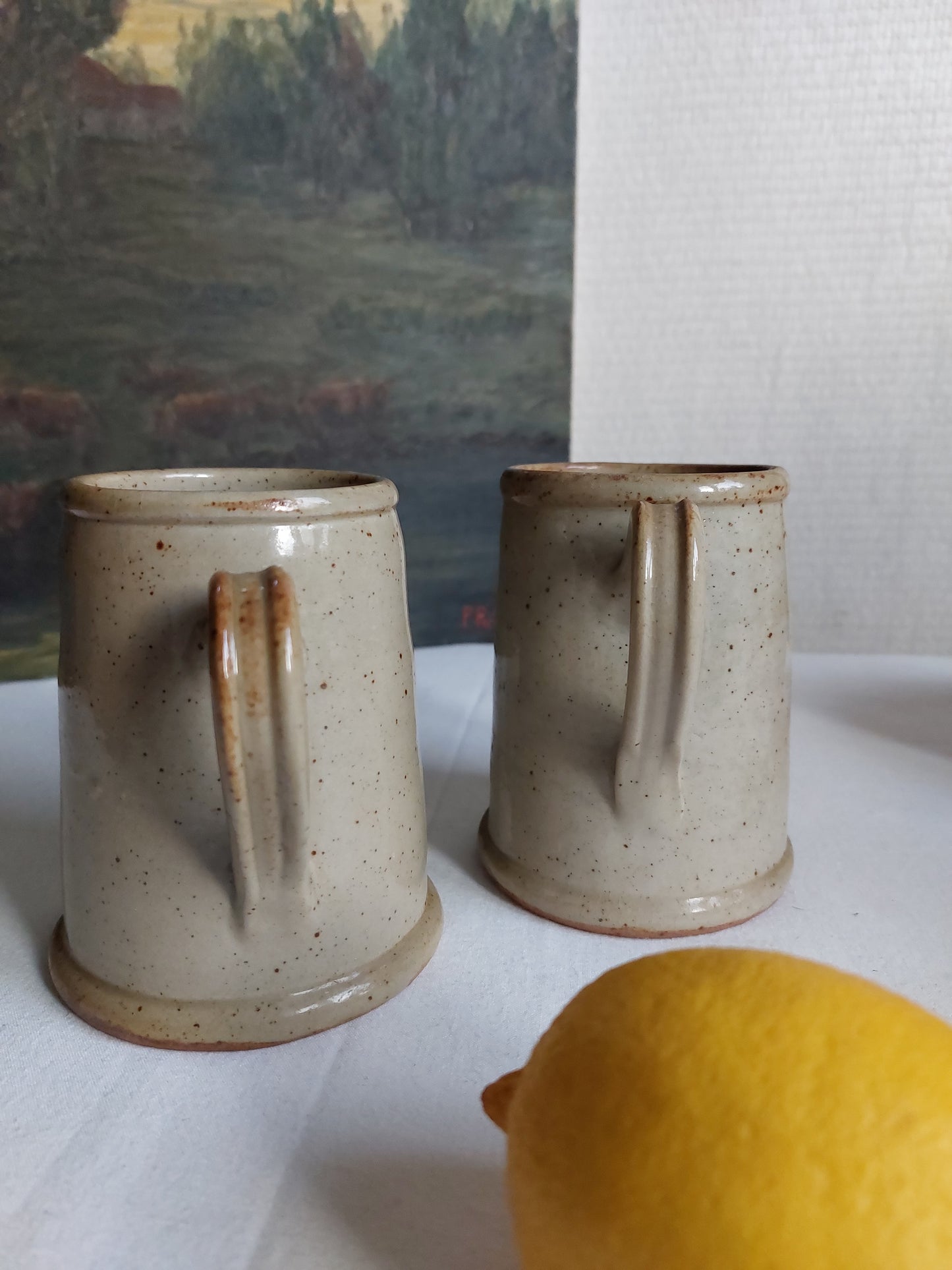 Paire de chopes à bière