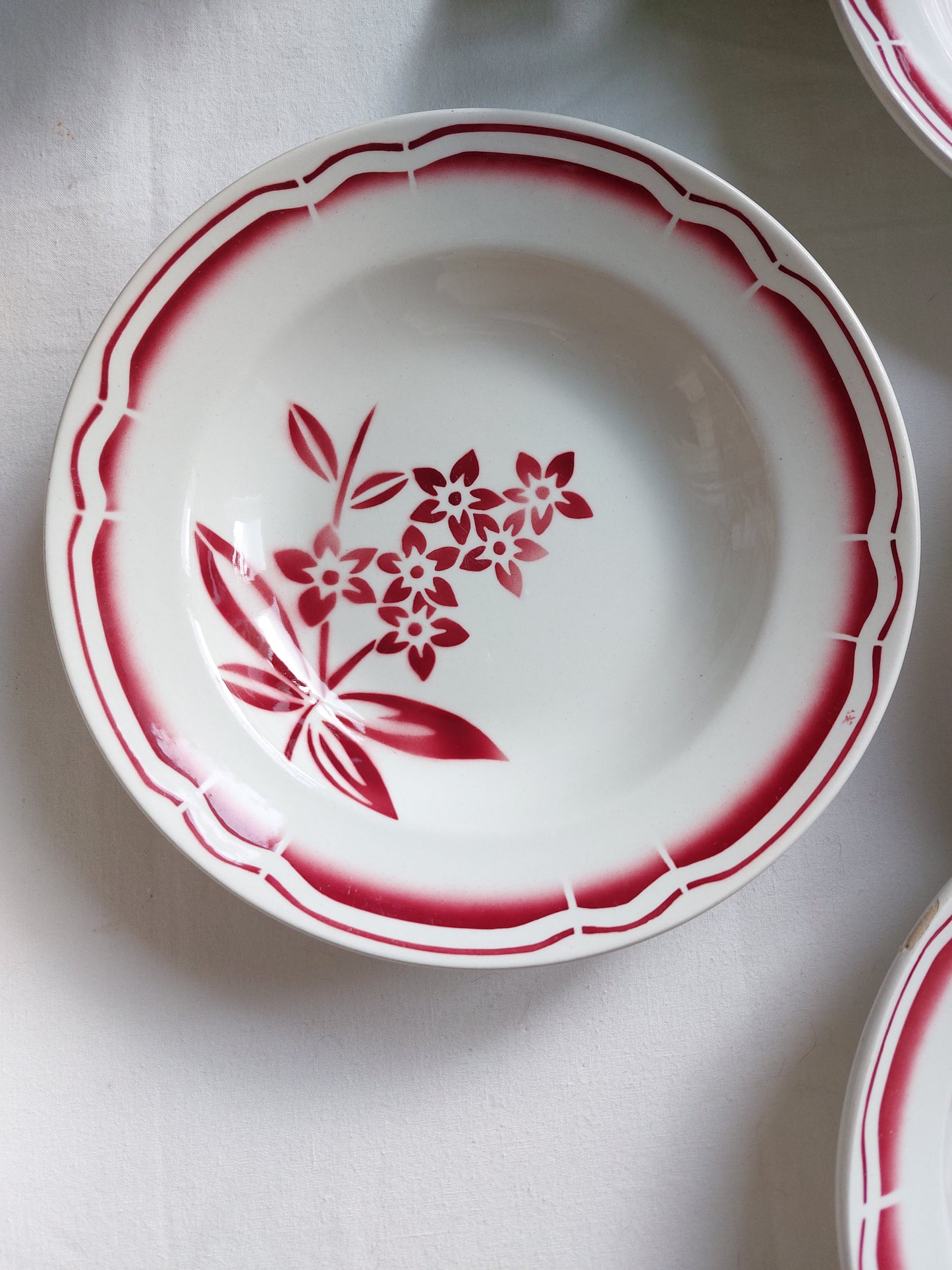 Lot de 5 assiettes creuses Badonviller