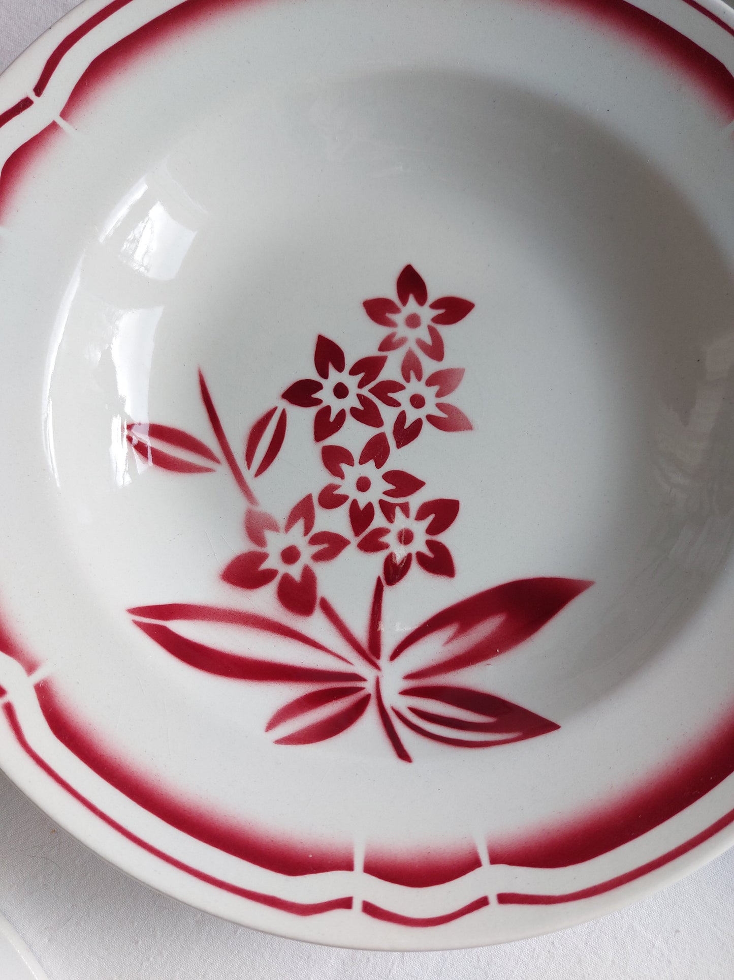 Lot de 5 assiettes creuses Badonviller