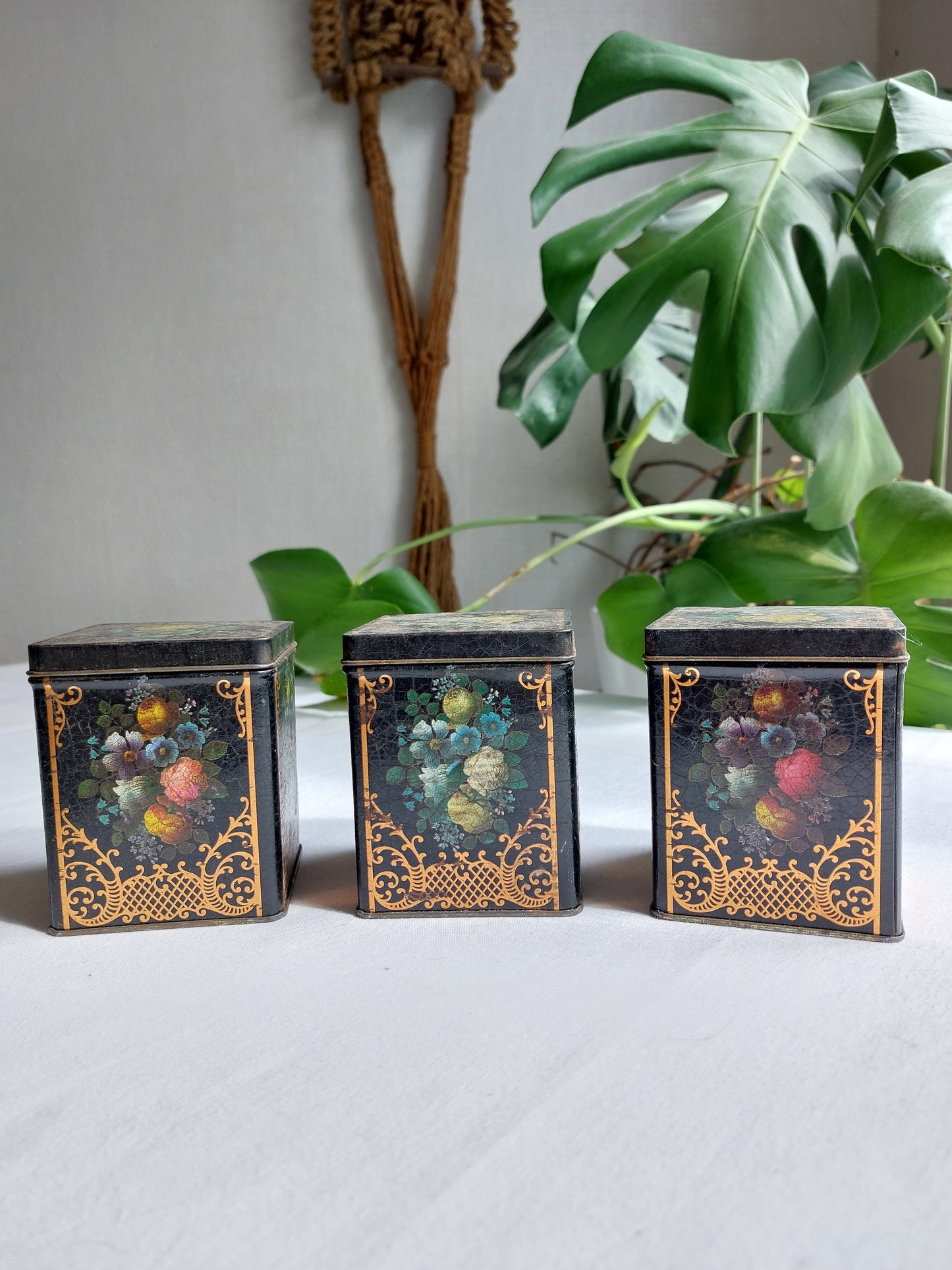 Lot de 3 boîtes à thé
