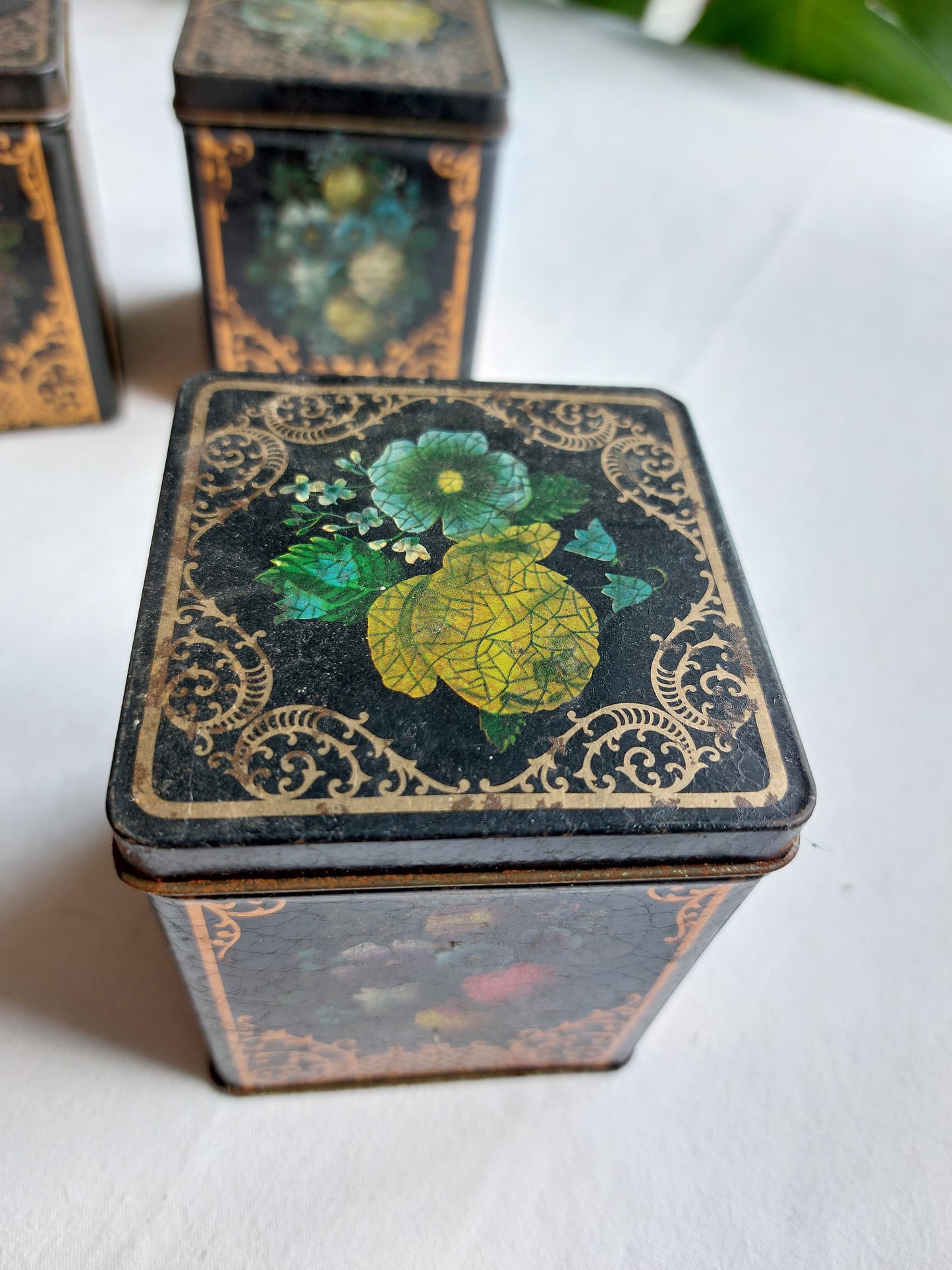 Lot de 3 boîtes à thé