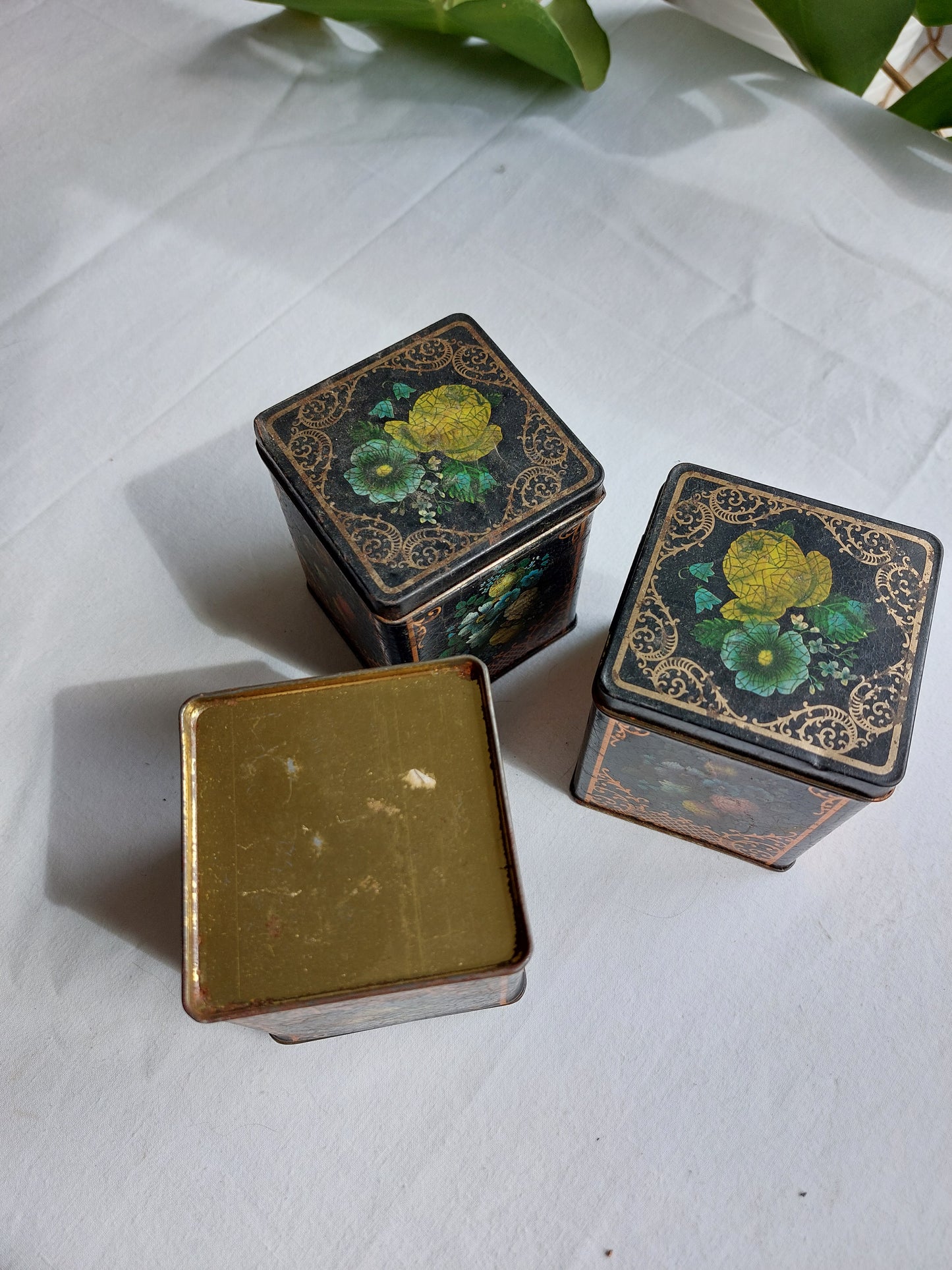 Lot de 3 boîtes à thé
