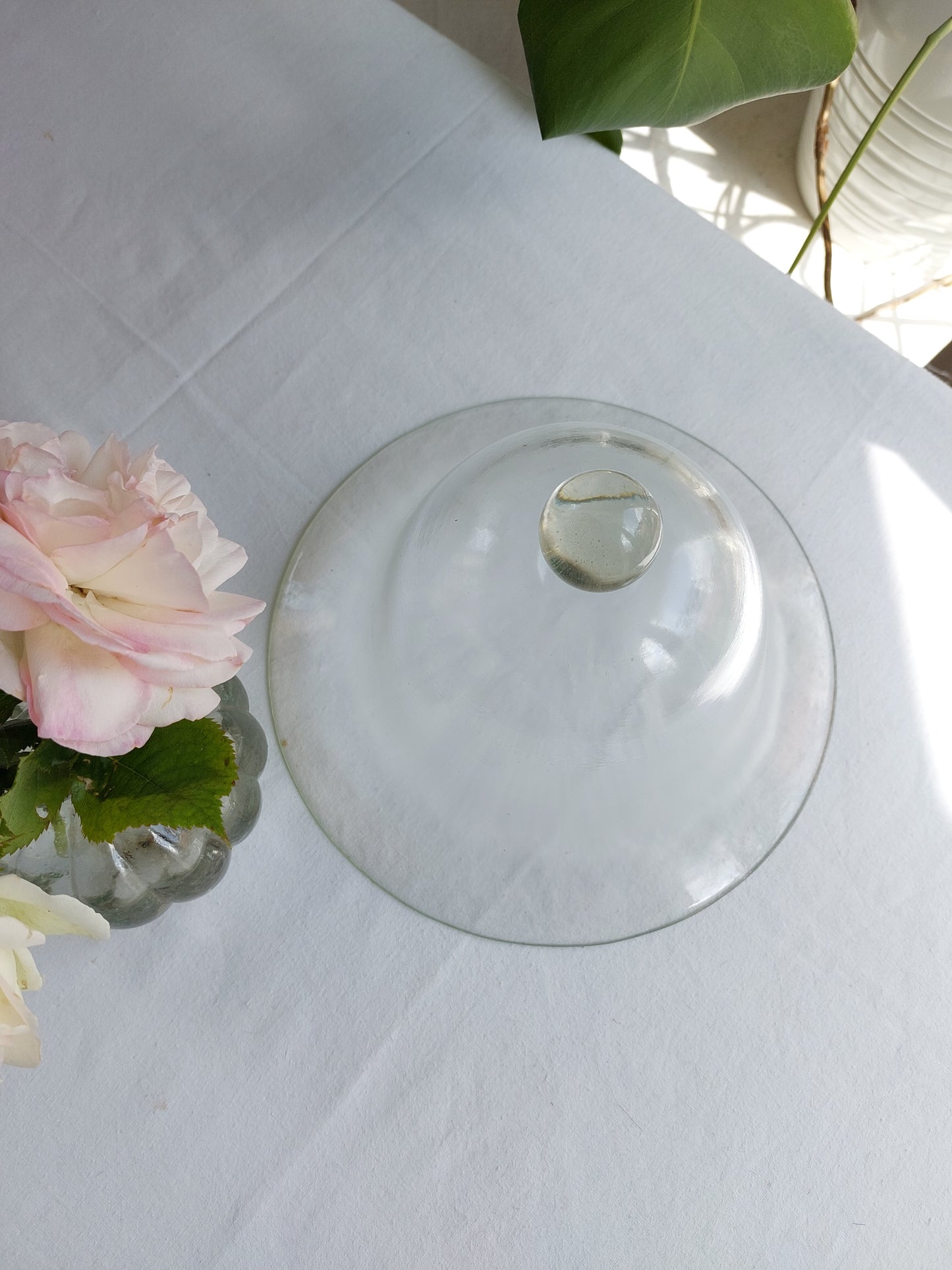 Cloche ancienne de jardin en verre