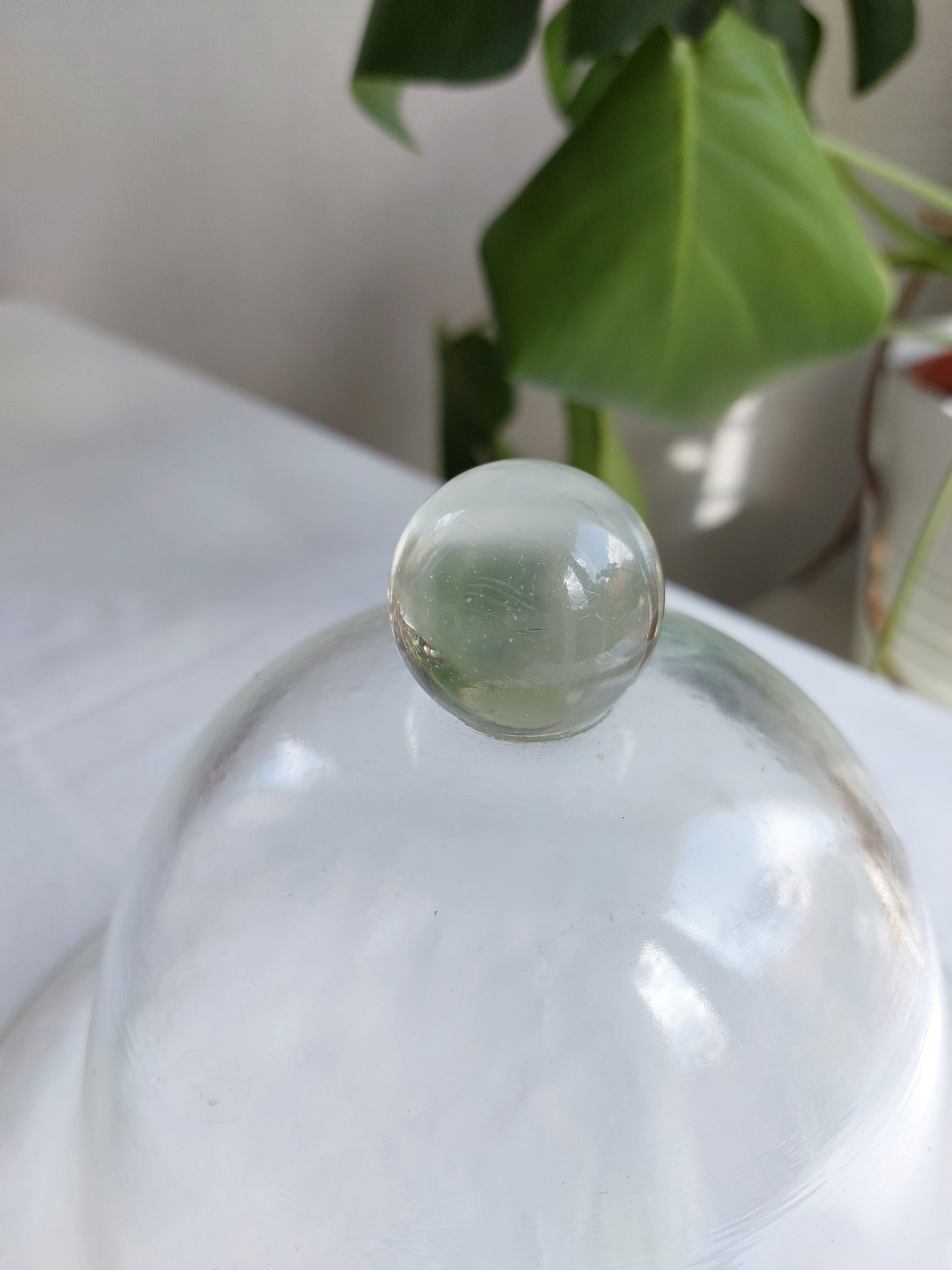 Cloche ancienne de jardin en verre