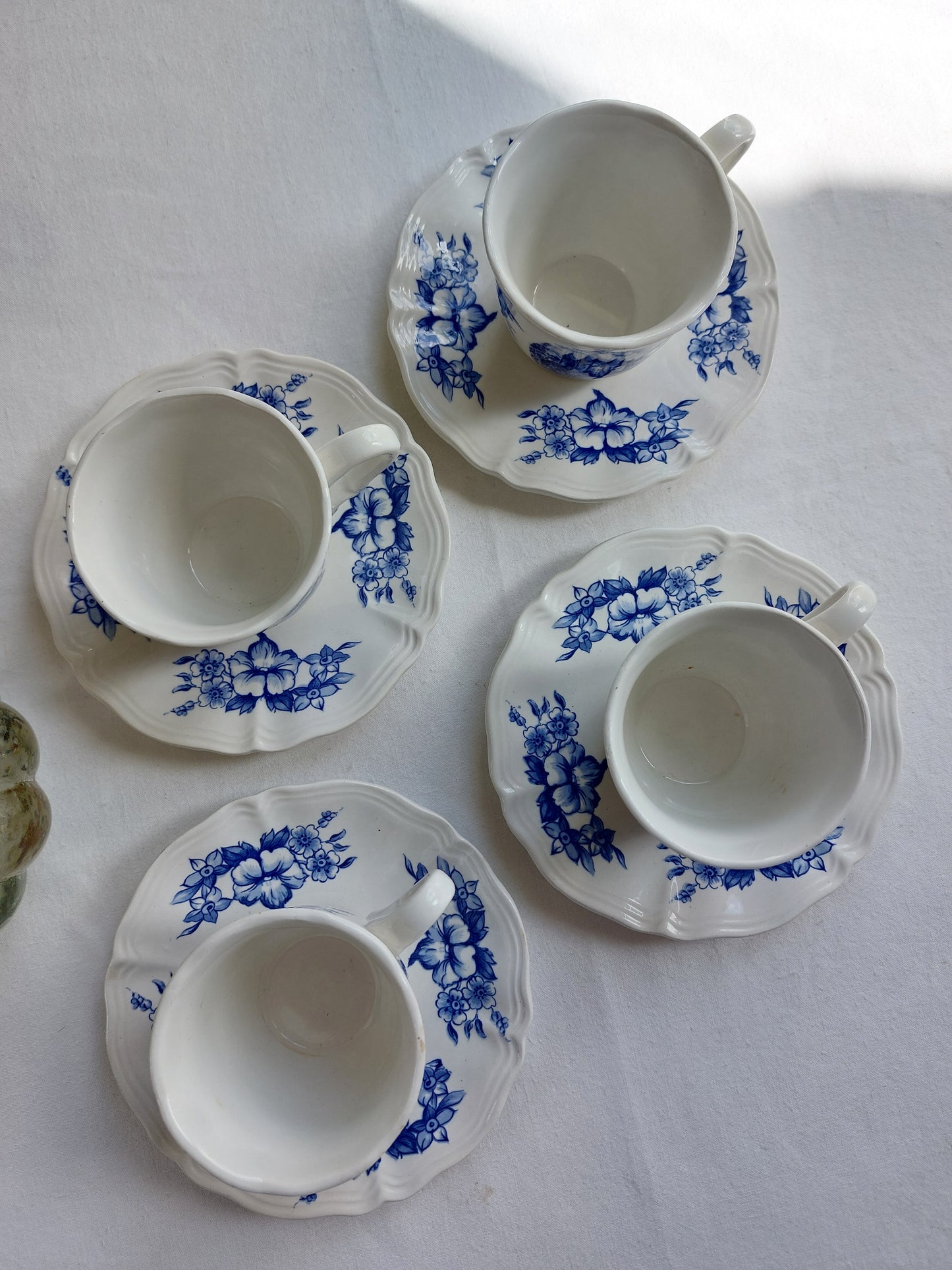 Lot de 4 tasses à café Sarreguemines