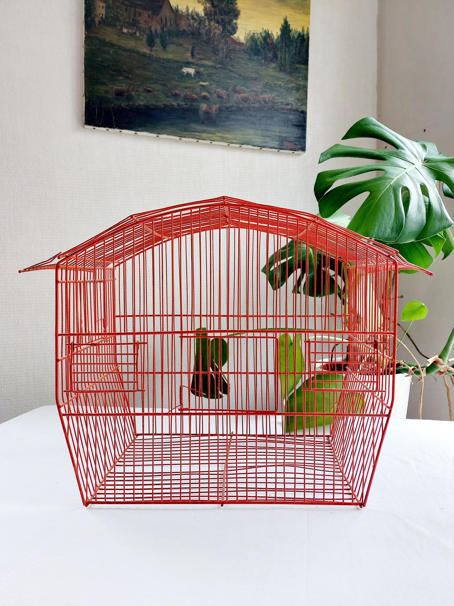 Cage à oiseaux vintage