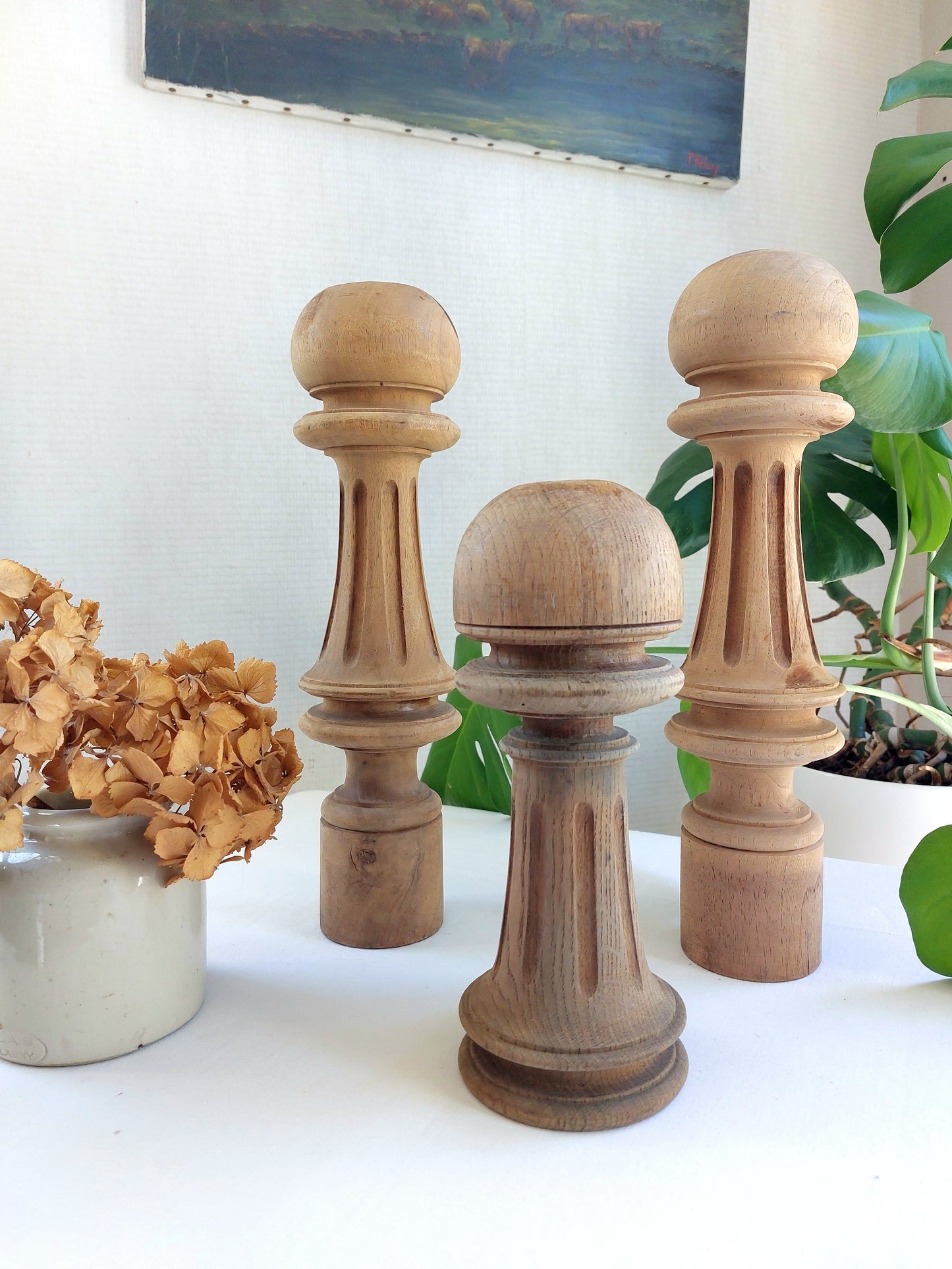 Objet de curiosité - Colonne en bois tourné Modèle 3