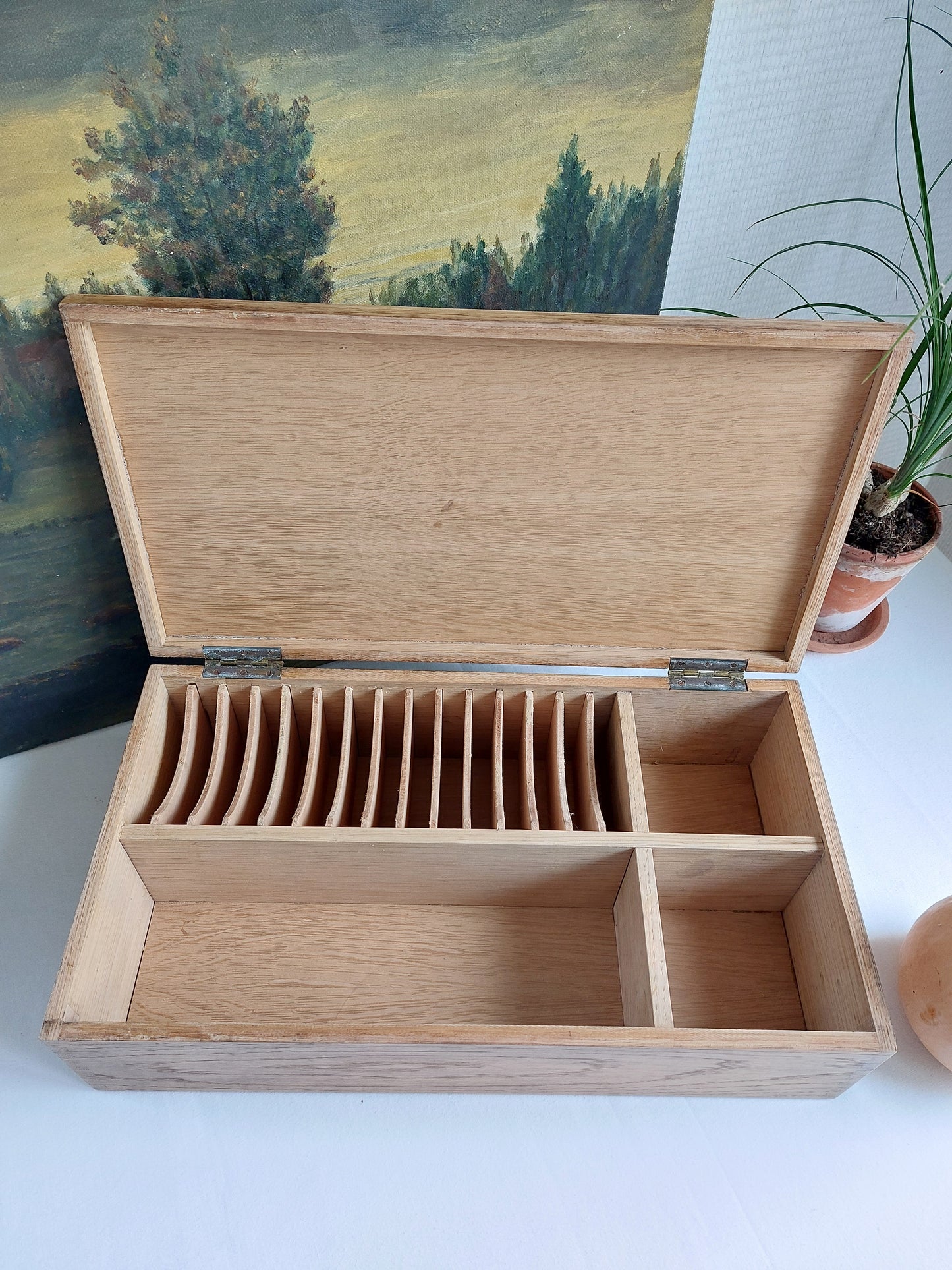 Grand coffret en chêne
