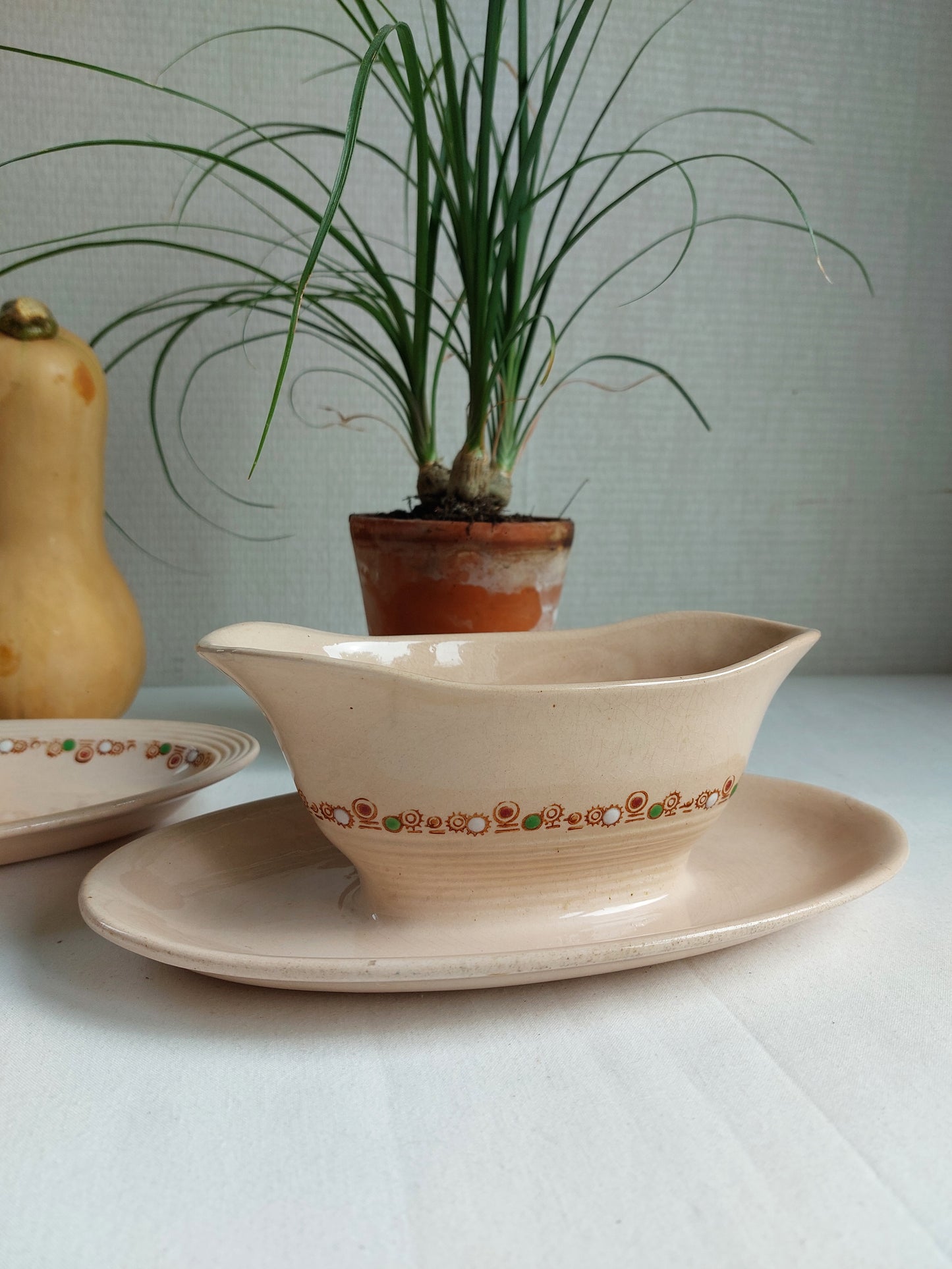 Saucière et 2 raviers LONGWY modèle « Betty »