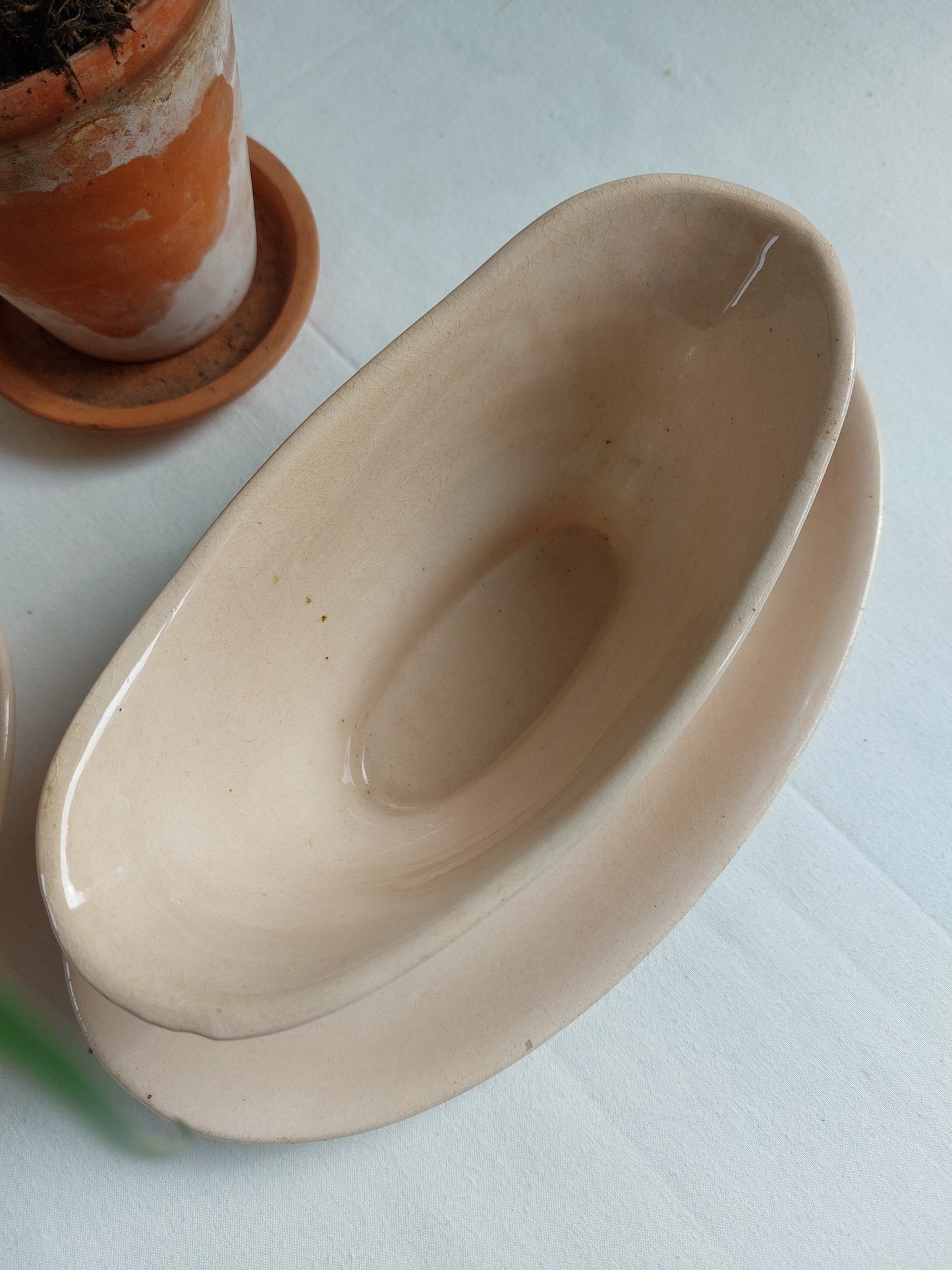 Saucière et 2 raviers LONGWY modèle « Betty »