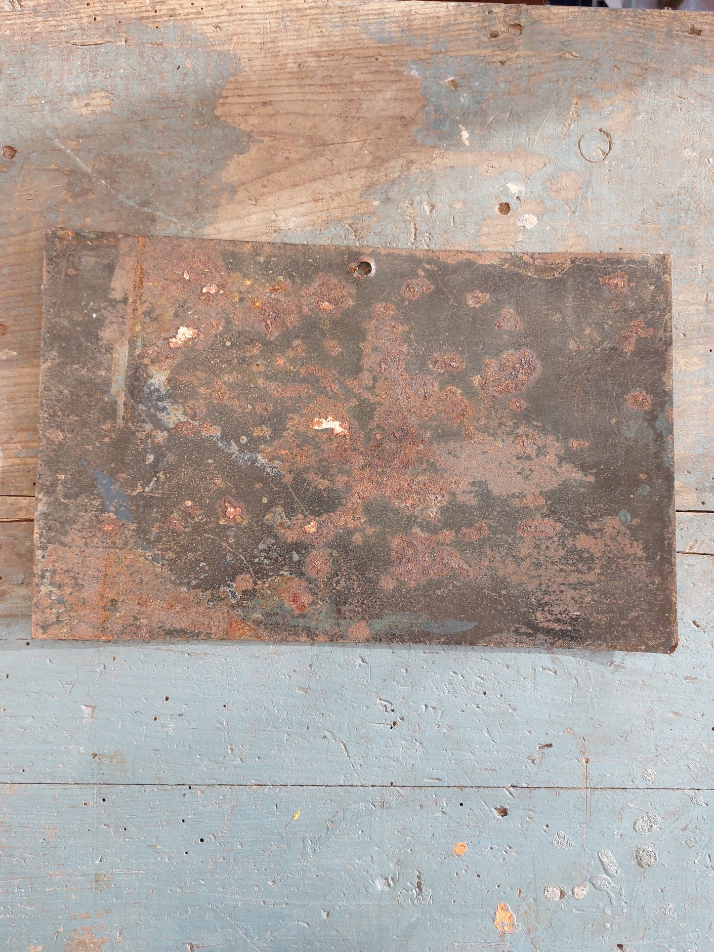 Enseigne vintage en métal "Cie Rle"