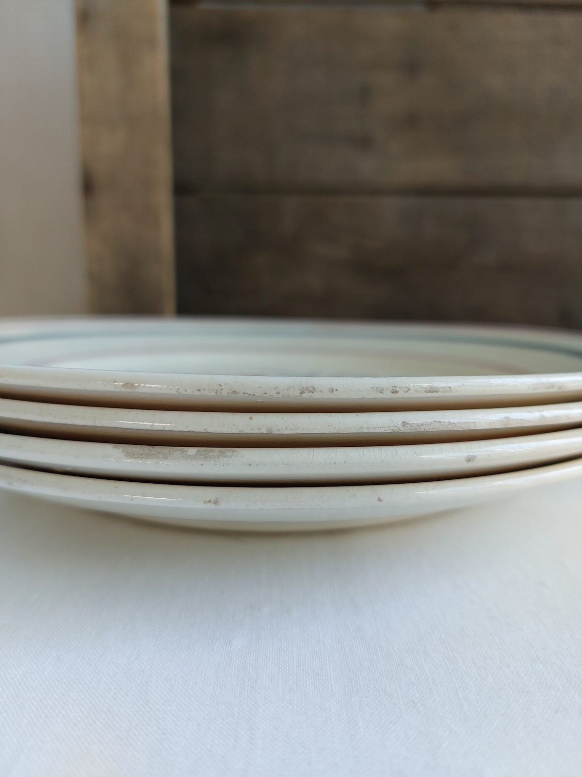 Lot de 4 assiettes Luneville modèle Herblay