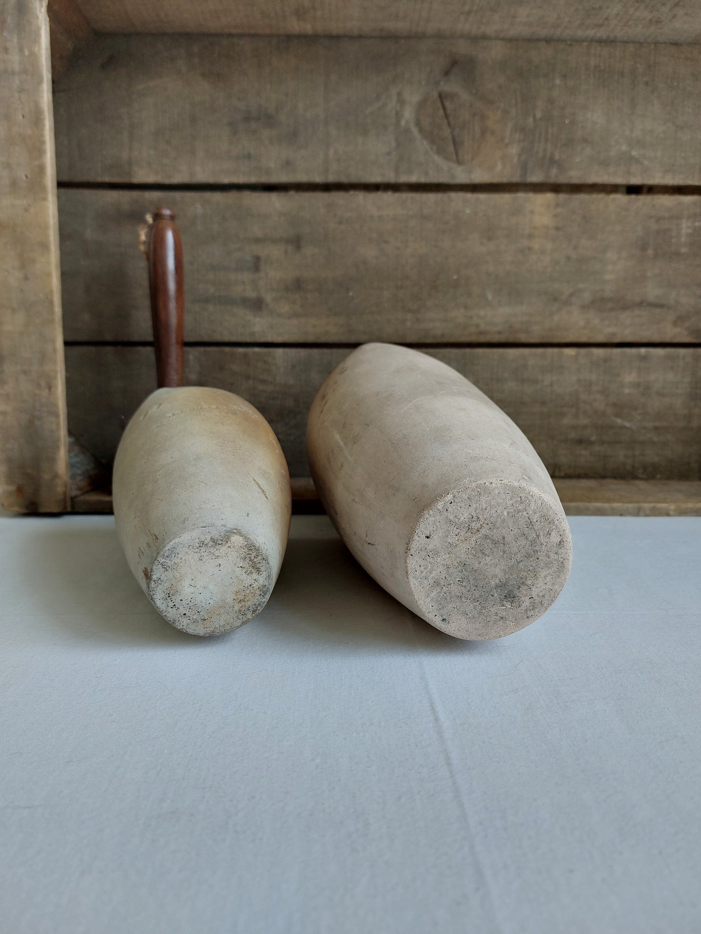 Creusets en terre réfractaire BREWER Frères mi XIXème siècle
