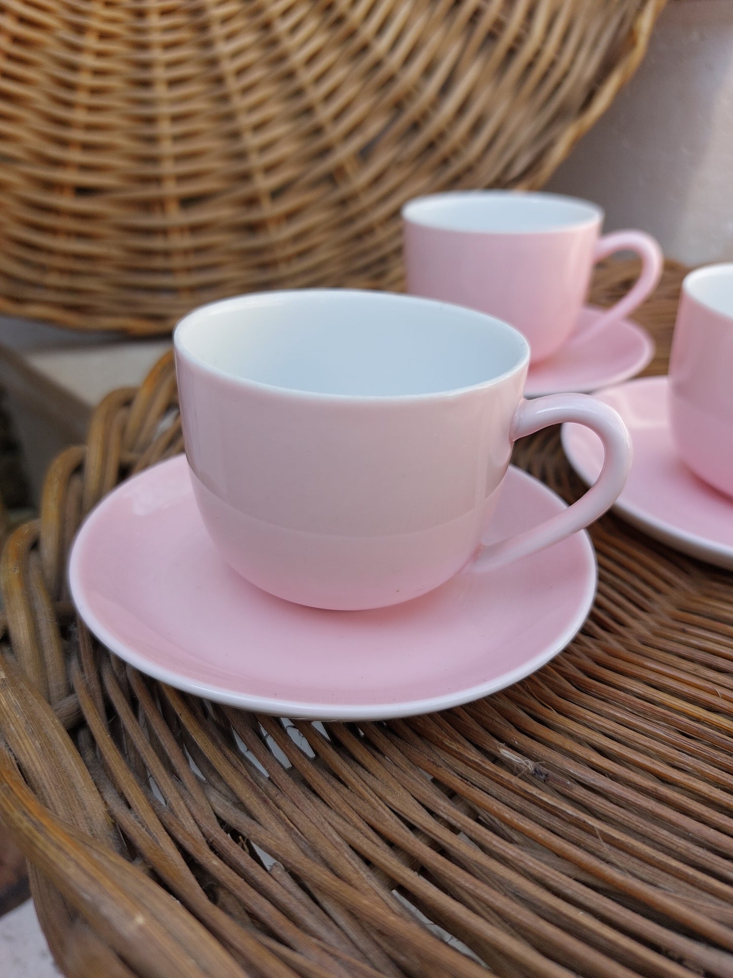 Lot de 6 tasses à café en porcelaine