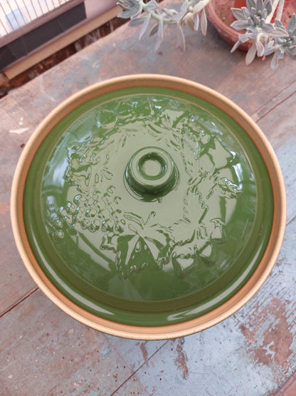 Soupière verte olive