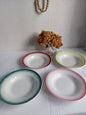 Lot de 4 assiettes creuses Digoin & Sarreguemines