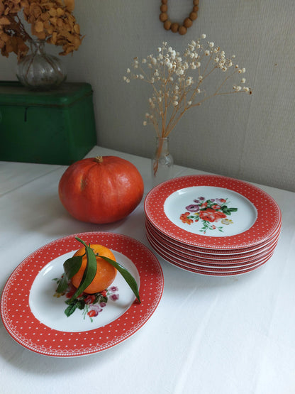 Lot de 8 assiettes à dessert "Katie Alice"