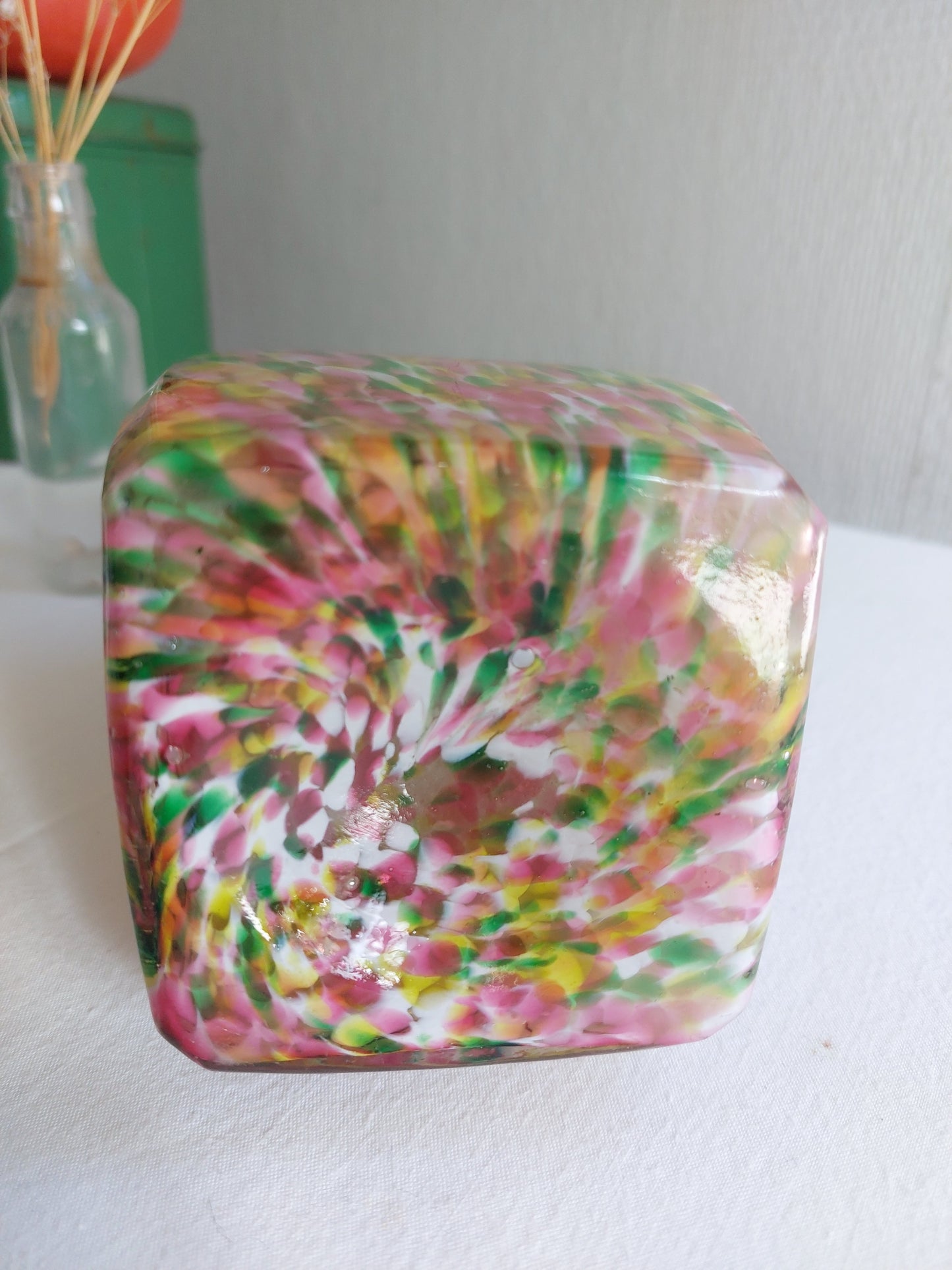 Vase ancien en verre de Clichy