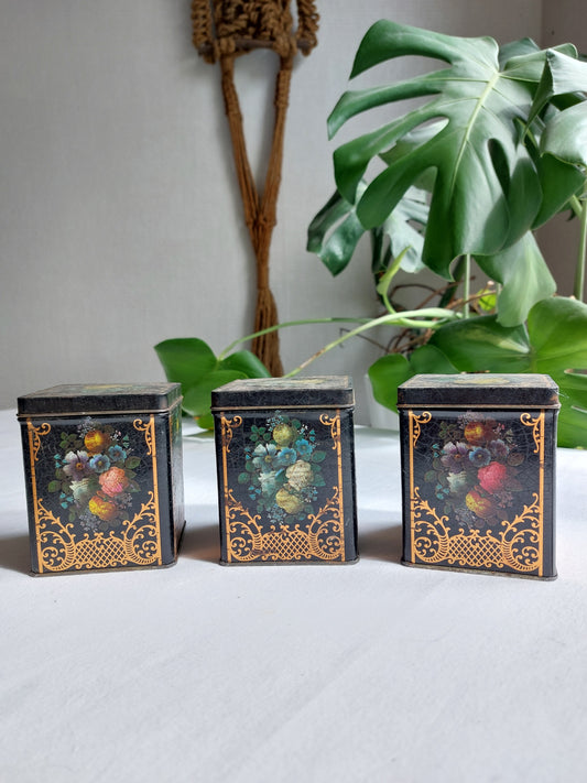 Lot de 3 boîtes à thé